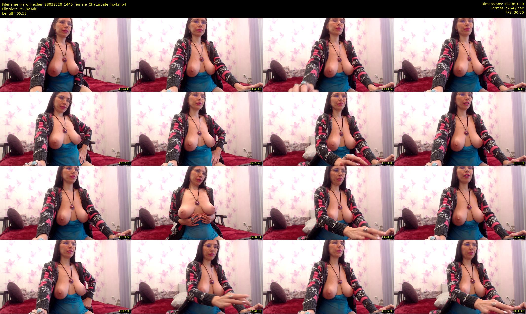 karolinecher — 7 minute Chaturbate female cam show recording, 1080p, Mar 28, 2020
