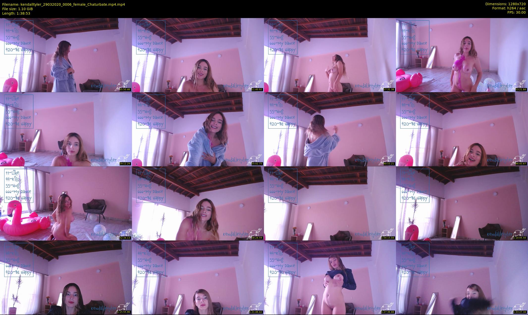 kendalltyler — 99 minute Chaturbate female cam show recording, 720p, Mar 29, 2020