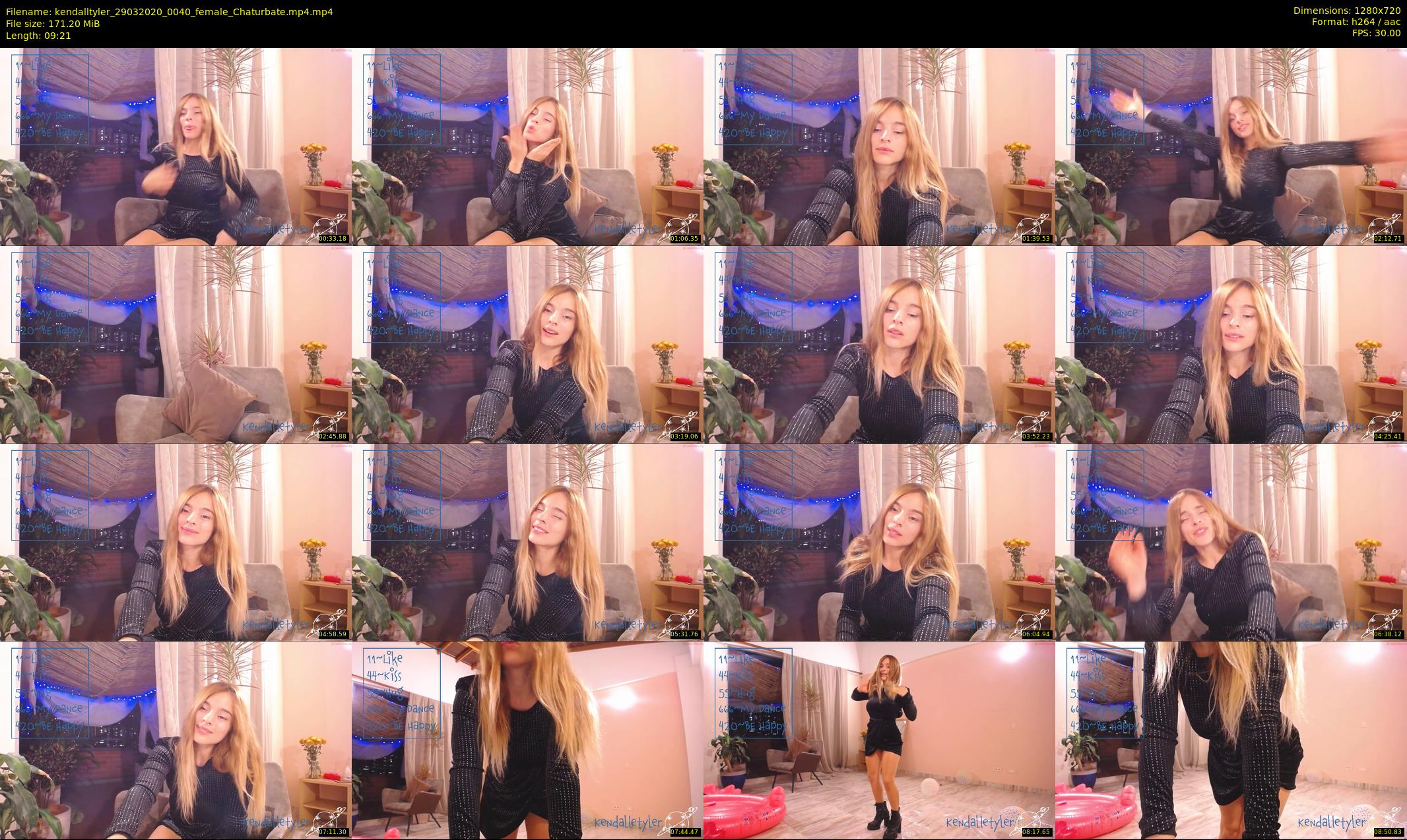 kendalltyler — 10 minute Chaturbate female cam show recording, 720p, Mar 29, 2020