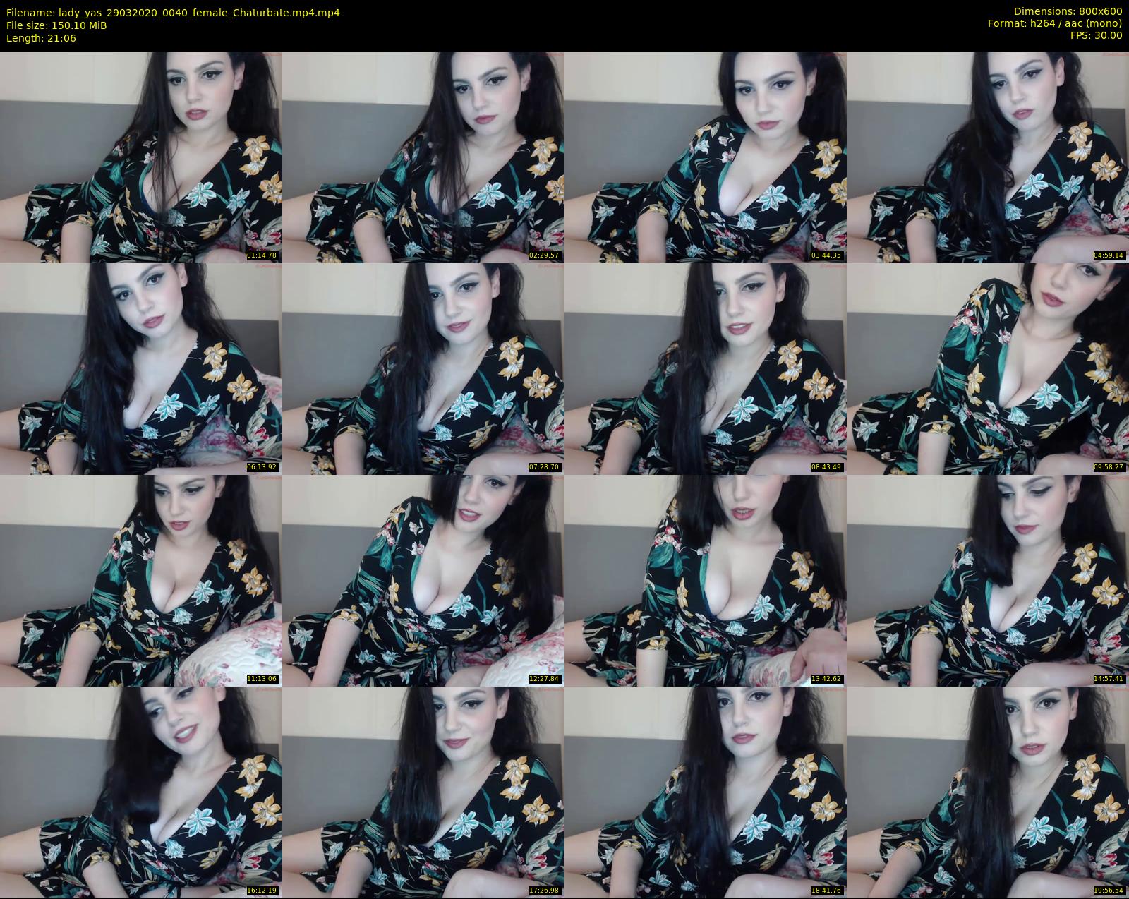 lady_yas — 22 minute Chaturbate female cam show recording, 480p, Mar 29, 2020
