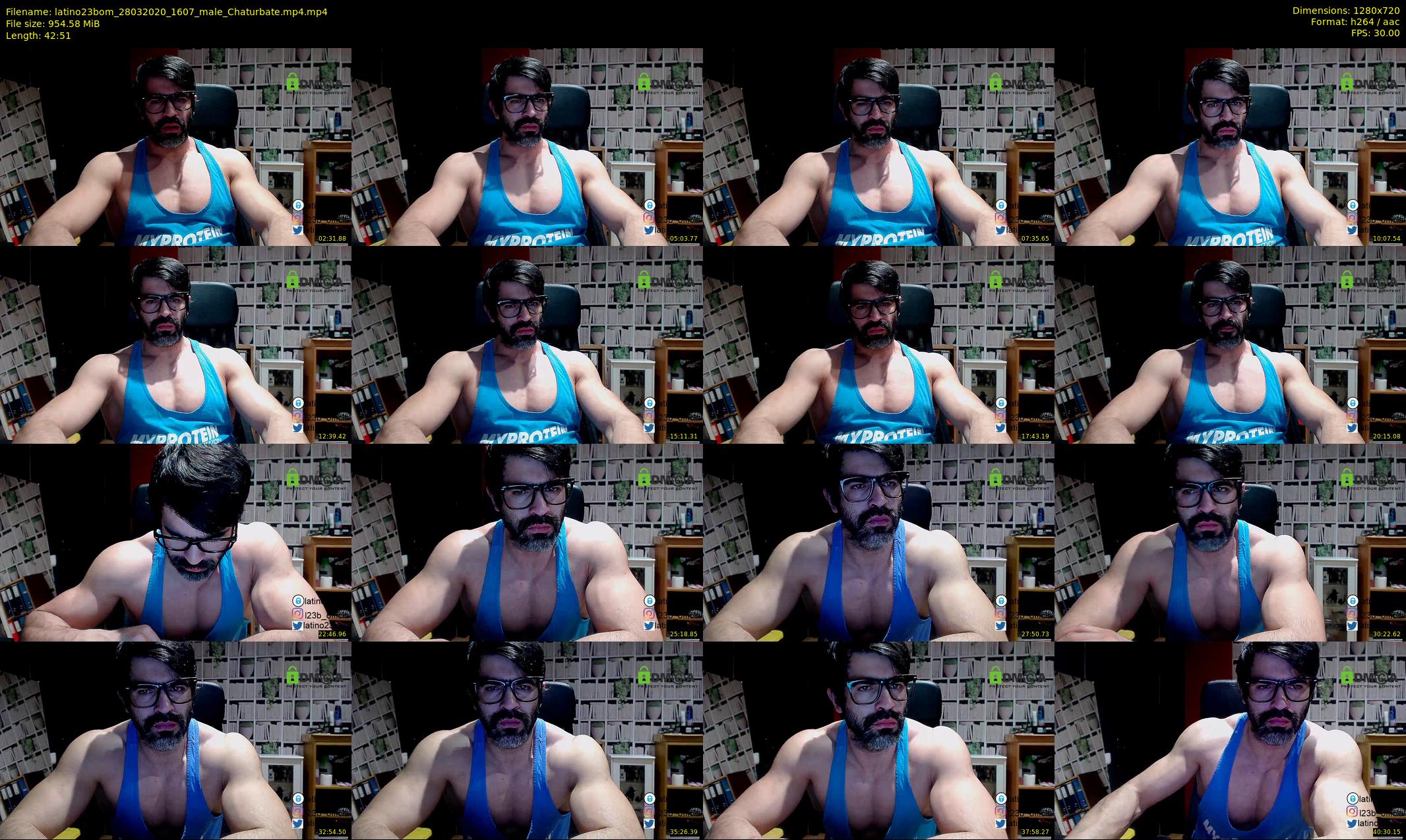 latino23bom — 43 minute Chaturbate male cam show recording, 720p, Mar 28, 2020