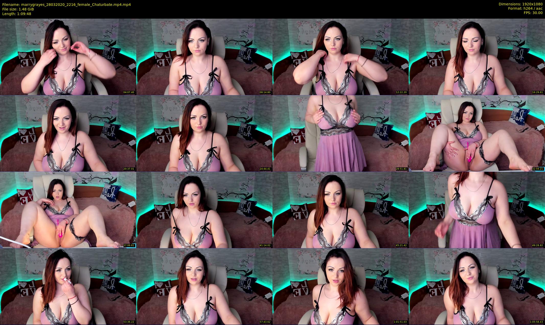 marrygrayes — 70 minute Chaturbate female cam show recording, 1080p, Mar 28, 2020