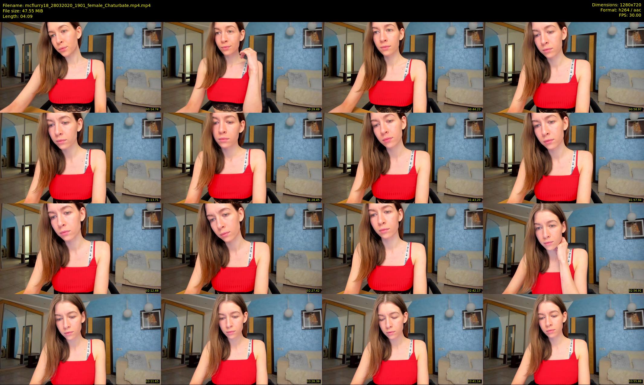mcflurry18 — 5 minute Chaturbate female cam show recording, 720p, Mar 28, 2020