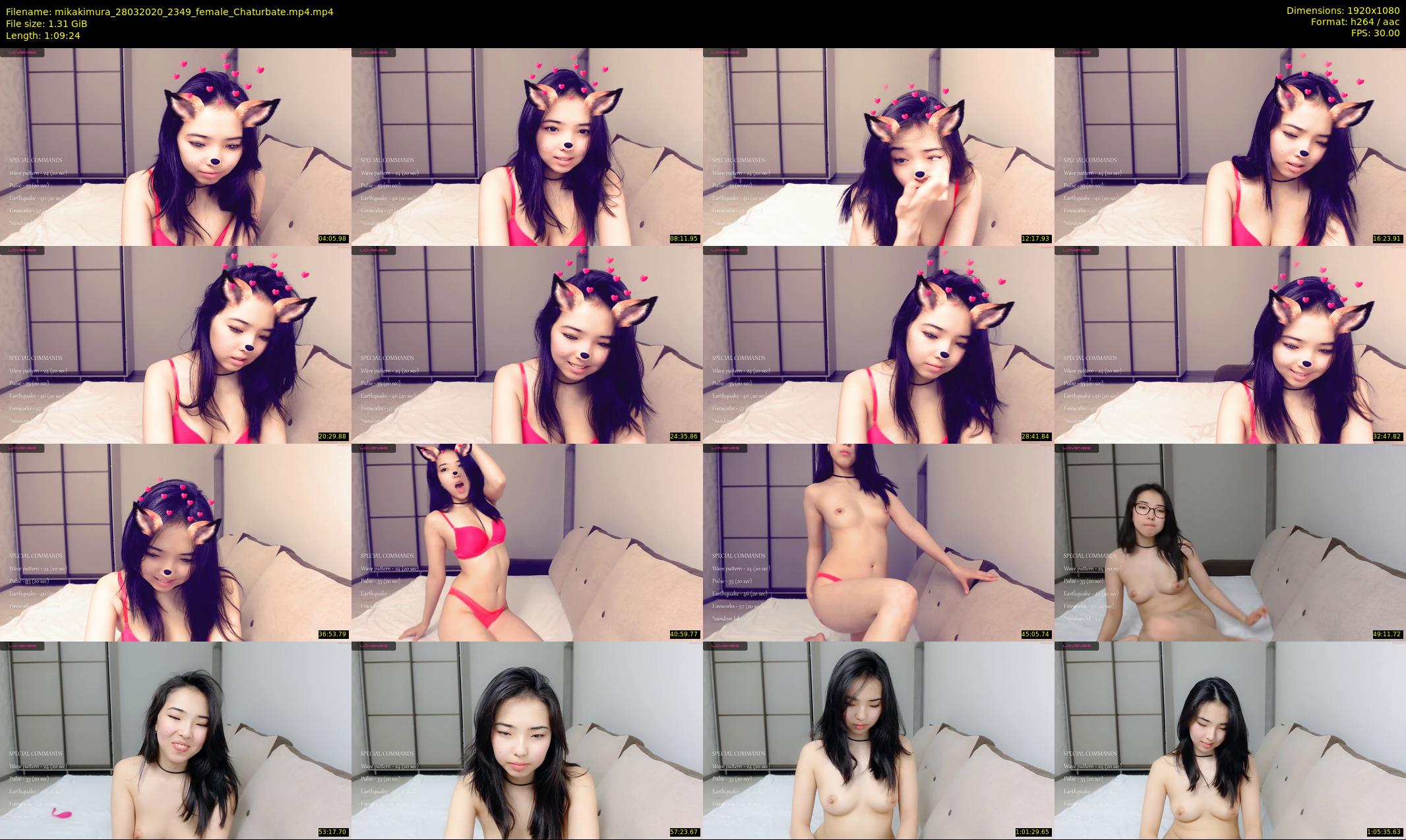 mikakimura — 70 minute Chaturbate female cam show recording, 1080p, Mar 28, 2020
