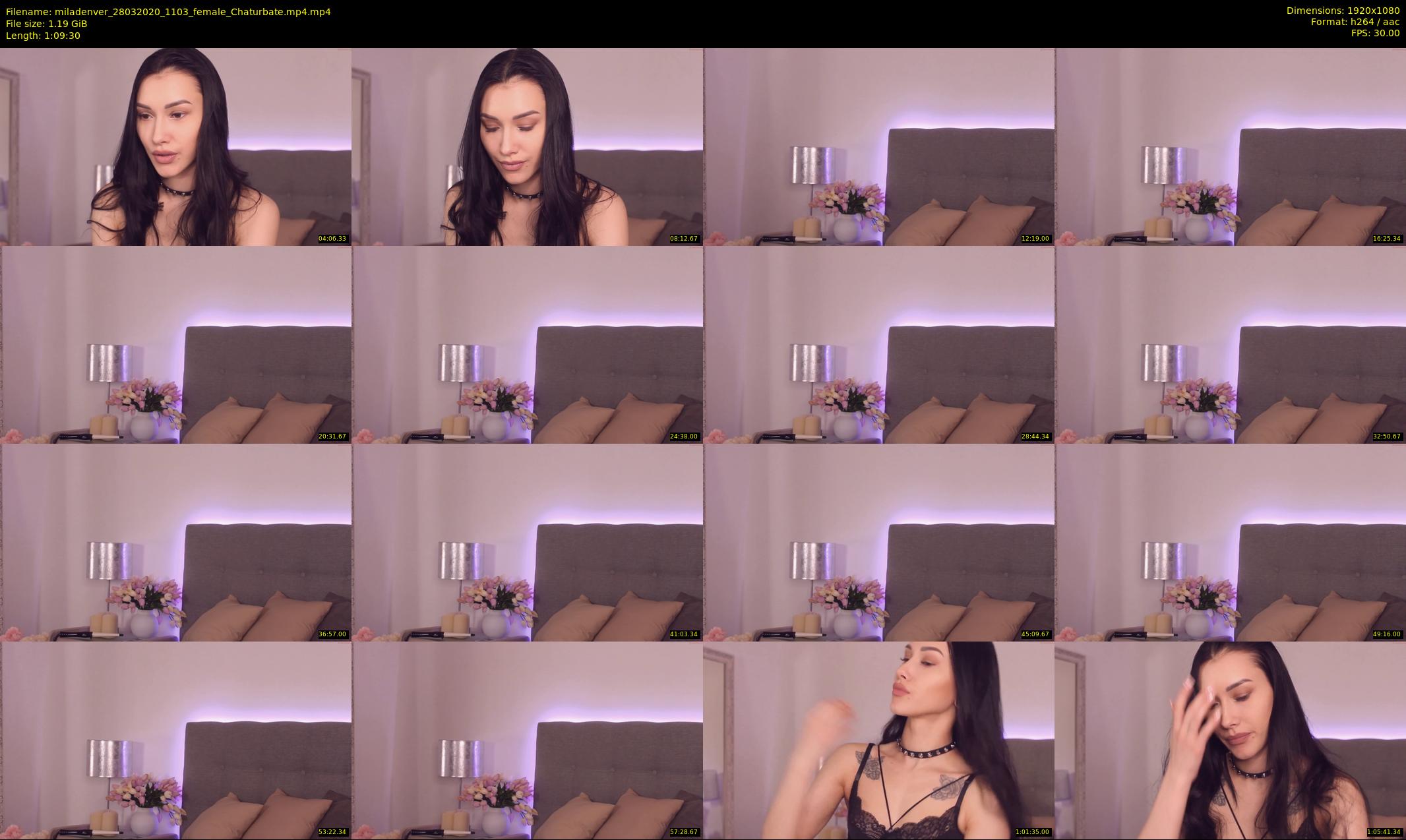 miladenver — 70 minute Chaturbate female cam show recording, 1080p, Mar 28, 2020