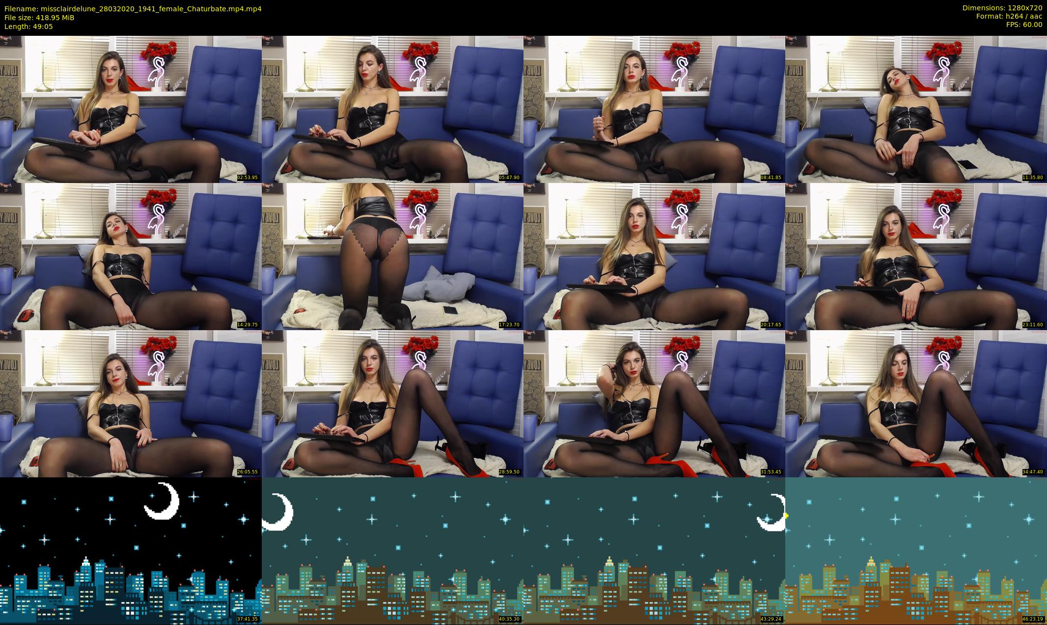 missclairdelune — 50 minute Chaturbate female cam show recording, 720p, Mar 28, 2020