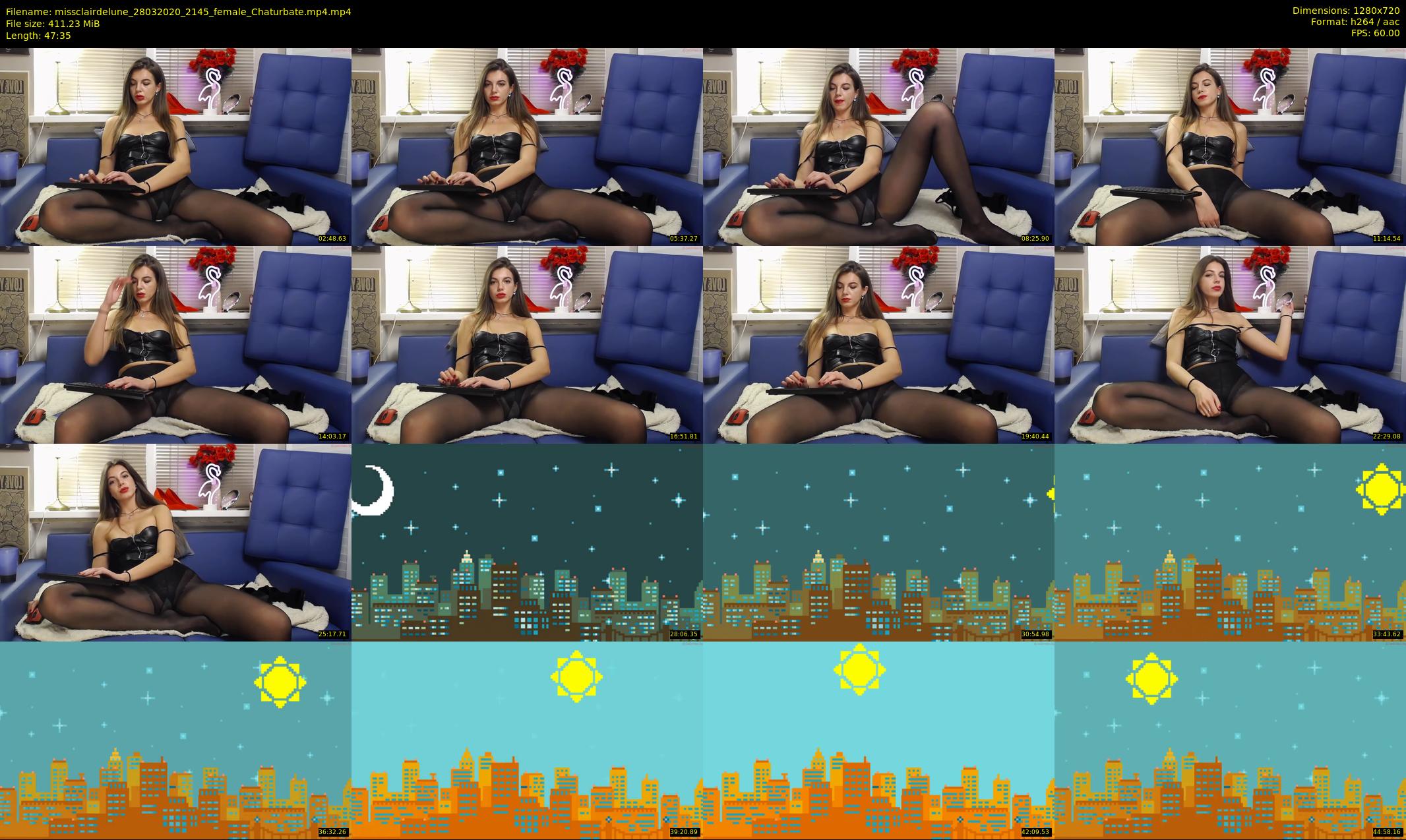 missclairdelune — 48 minute Chaturbate female cam show recording, 720p, Mar 28, 2020