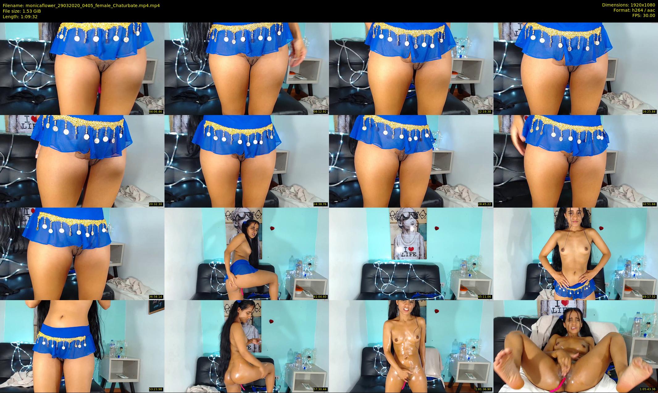 monicaflower — 70 minute Chaturbate female cam show recording, 1080p, Mar 29, 2020