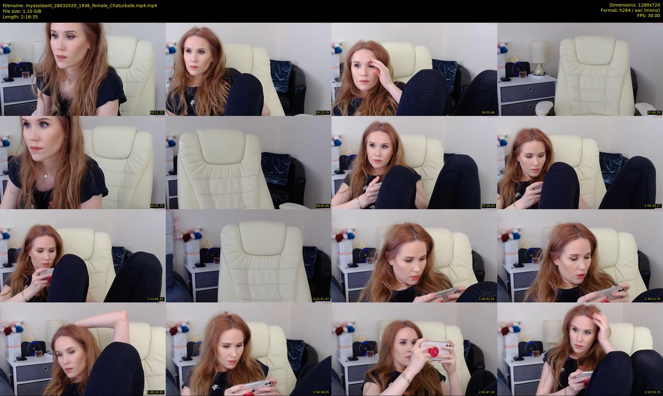 myassistant — 139 minute Chaturbate female cam show recording, 720p, Mar 28, 2020