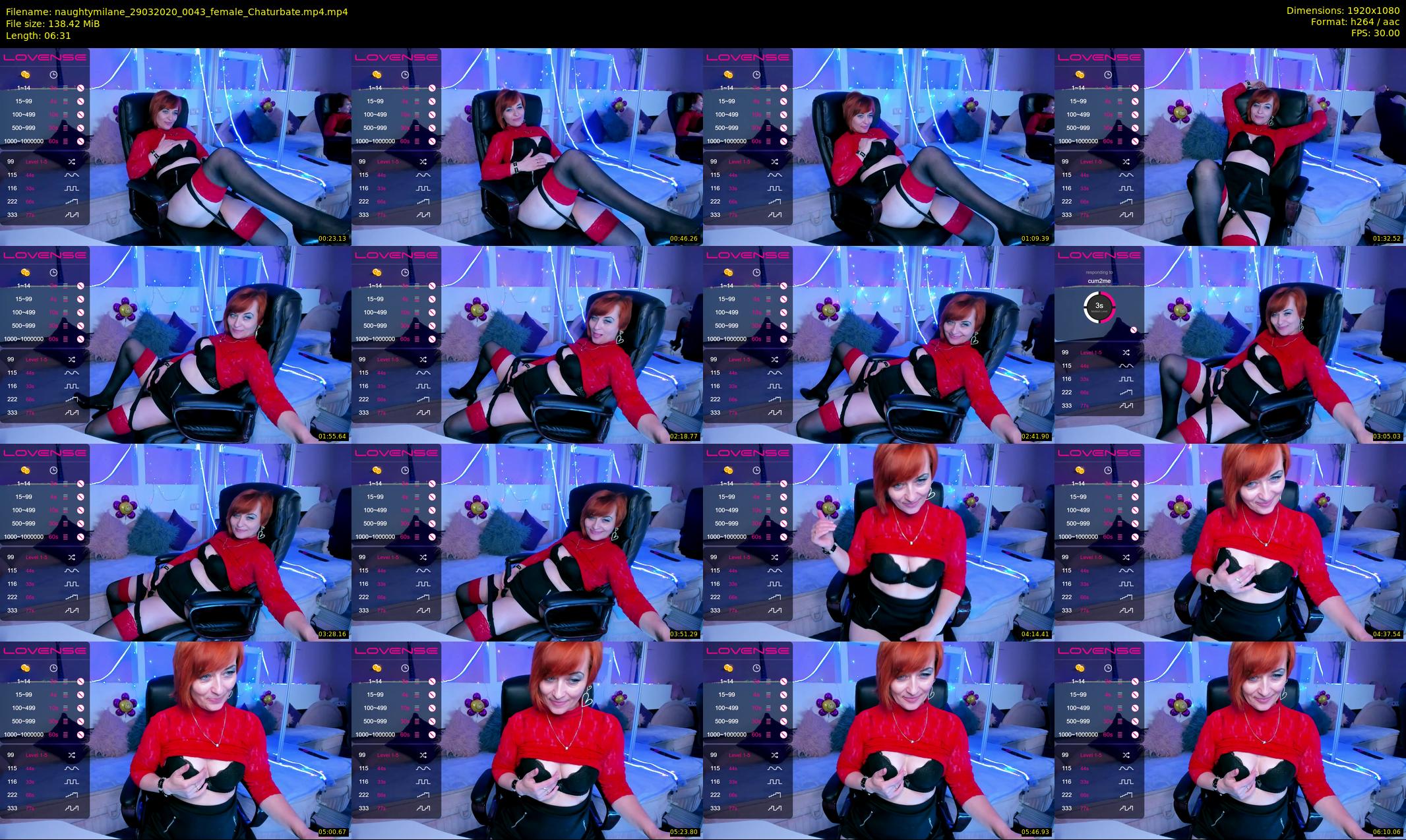 naughtymilane — 7 minute Chaturbate female cam show recording, 1080p, Mar 29, 2020