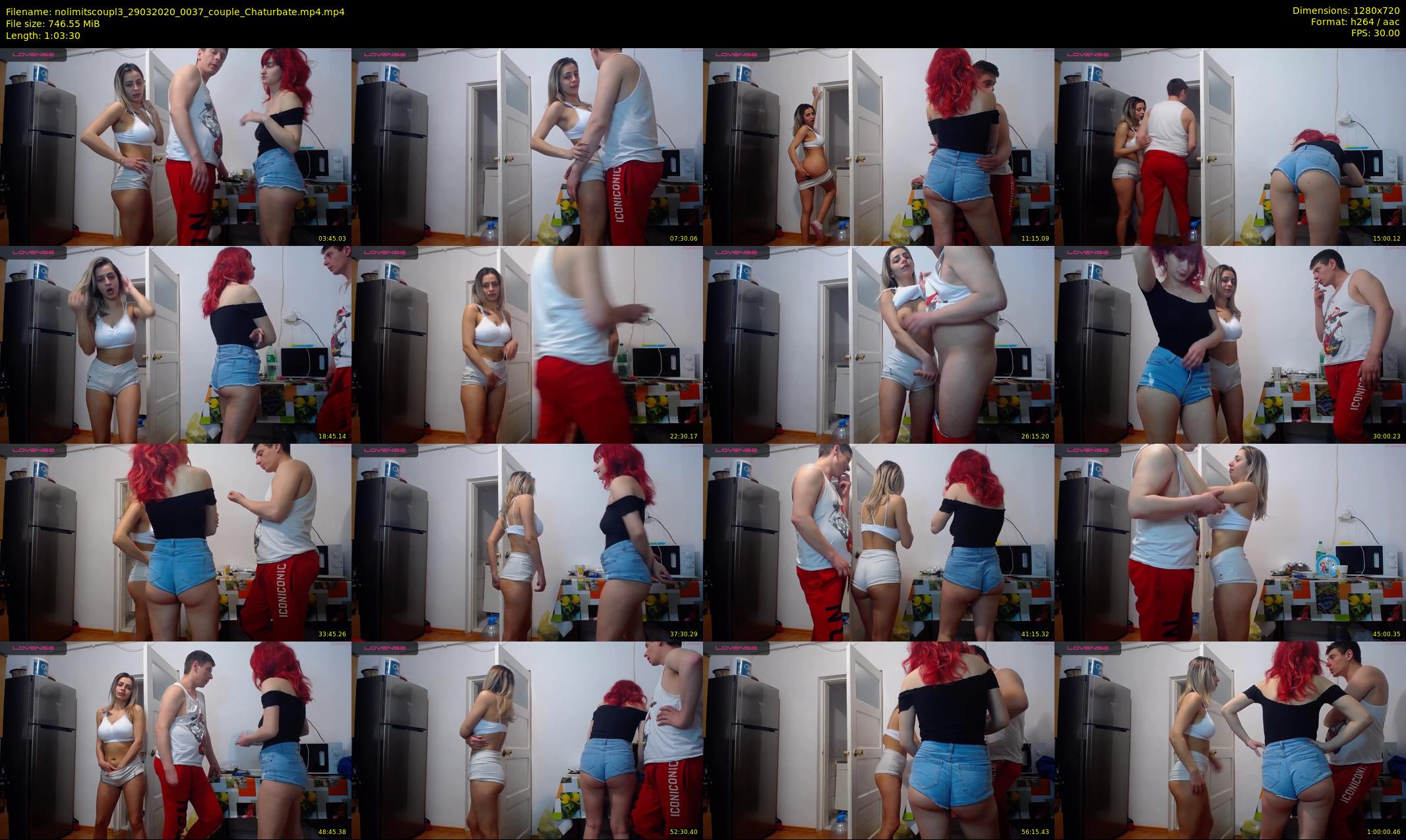 nolimitscoupl3 — 64 minute Chaturbate couple cam show recording, 720p, Mar 29, 2020