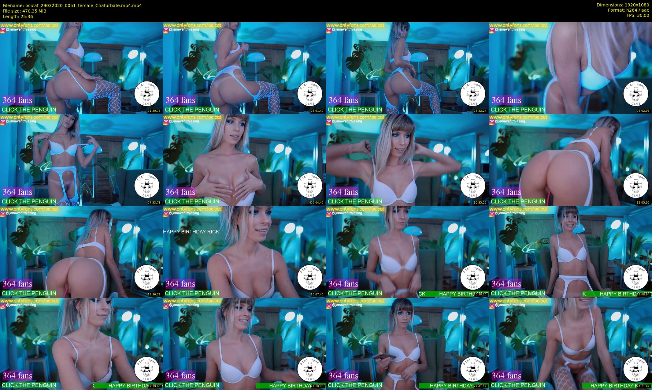ocicat — 26 minute Chaturbate female cam show recording, 1080p, Mar 29, 2020