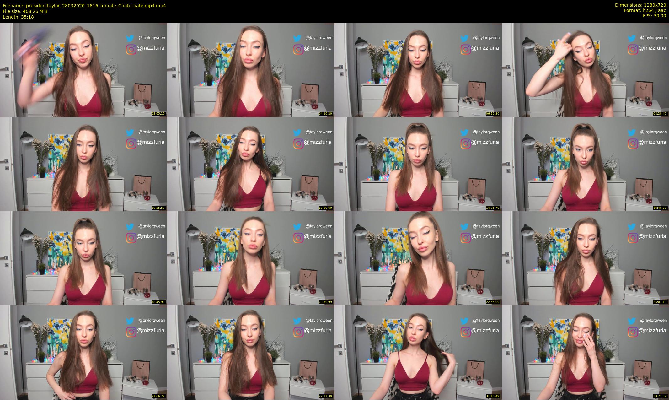 presidenttaylor — 36 minute Chaturbate female cam show recording, 720p, Mar 28, 2020