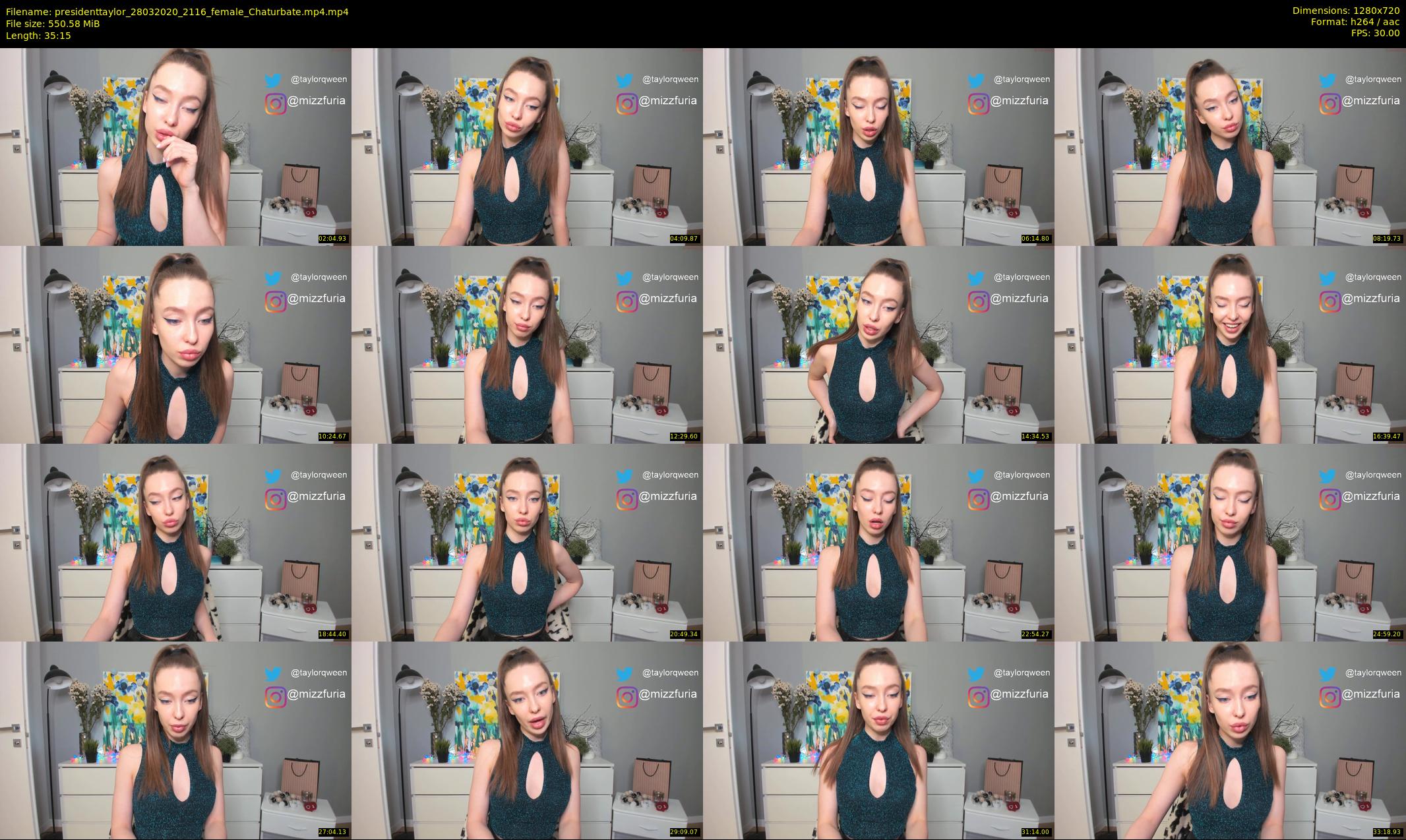 presidenttaylor — 36 minute Chaturbate female cam show recording, 720p, Mar 28, 2020