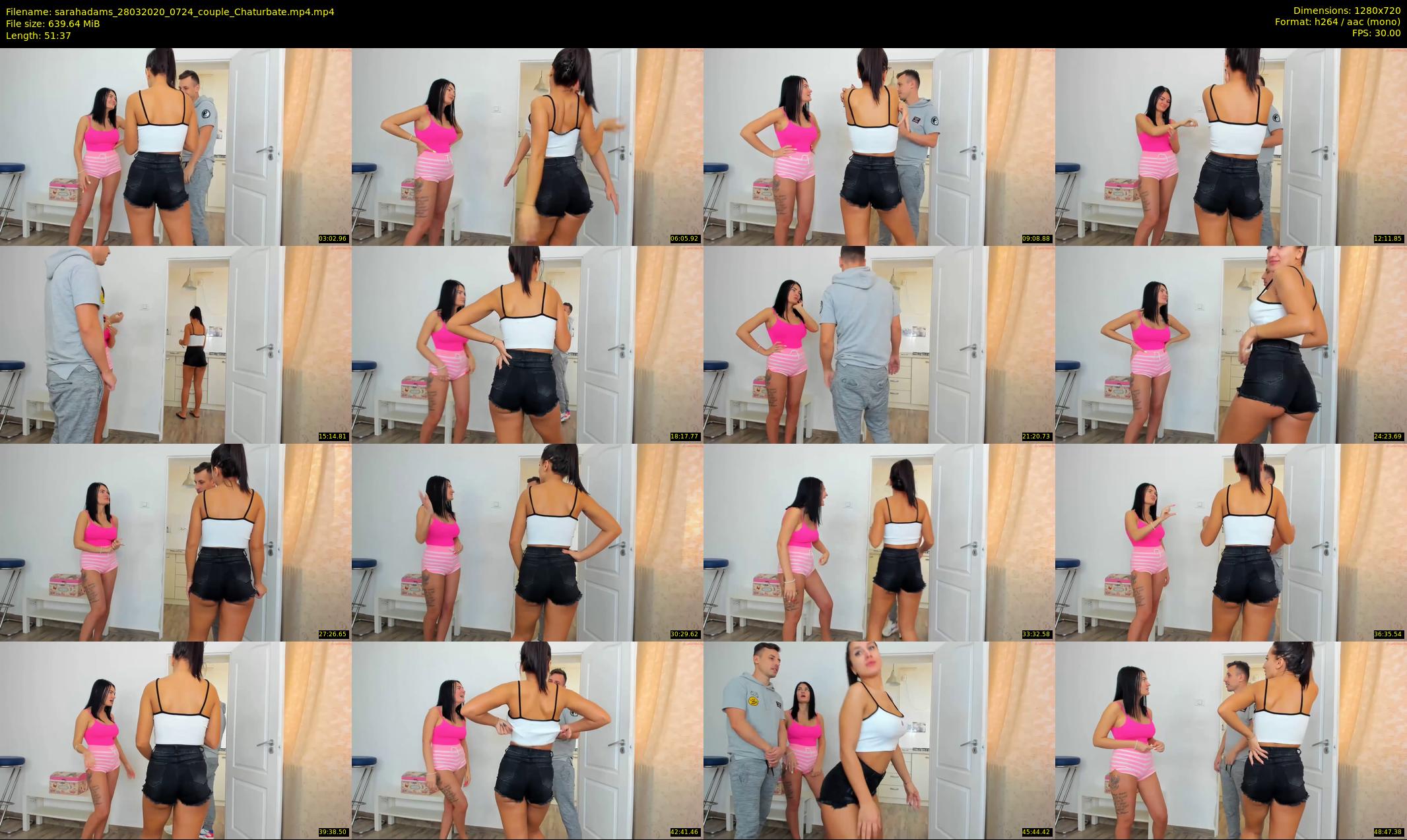 sarahadams — 52 minute Chaturbate female cam show recording, 720p, Mar 28, 2020