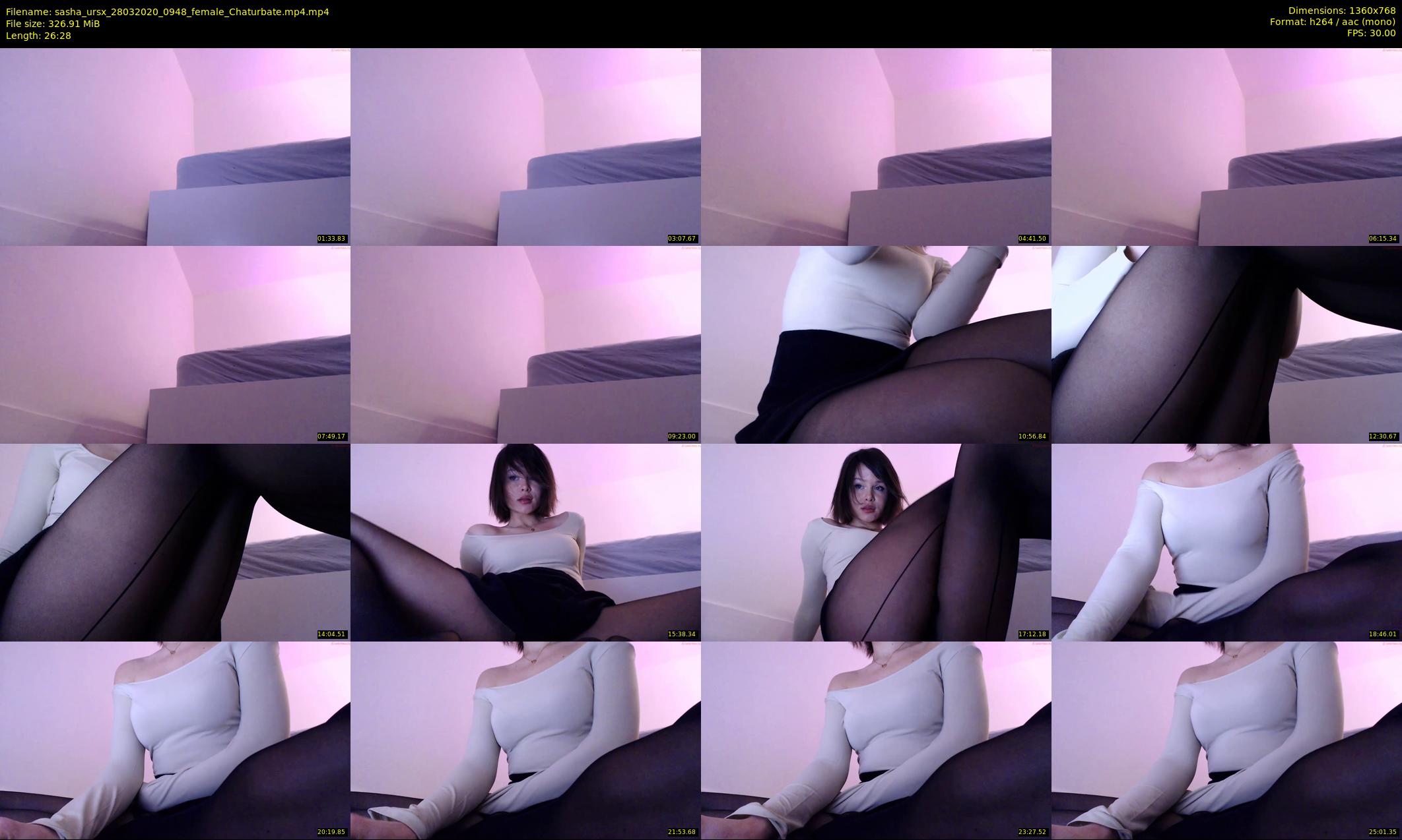 sasha_ursx — 27 minute Chaturbate female cam show recording, 720p, Mar 28, 2020