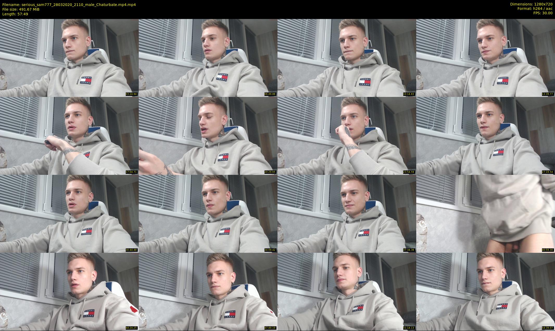 serious_sam777 — 58 minute Chaturbate male cam show recording, 720p, Mar 28, 2020
