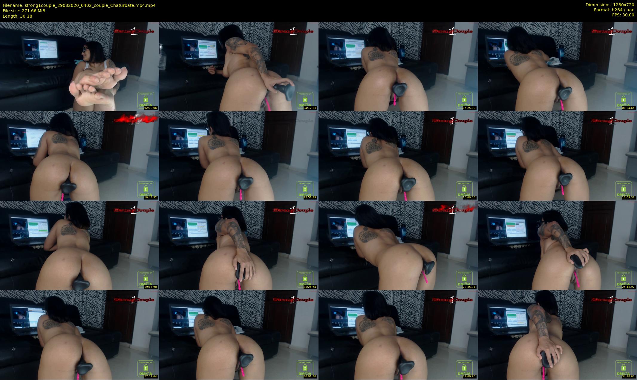 strong1couple — 37 minute Chaturbate couple cam show recording, 720p, Mar 29, 2020