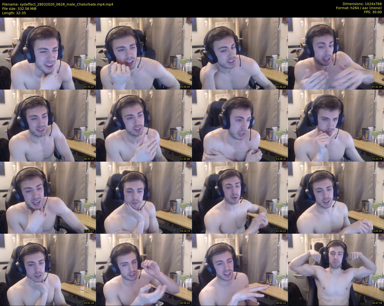 sydaffect — 33 minute Chaturbate male cam show recording, 720p, Mar 28, 2020