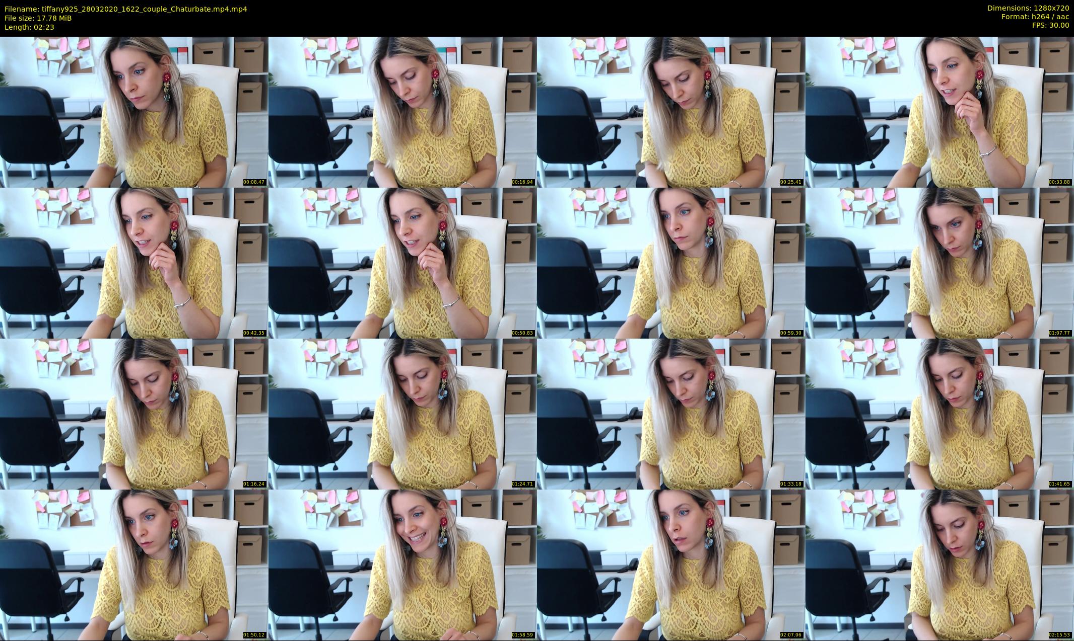 tiffany925 — 3 minute Chaturbate female cam show recording, 720p, Mar 28, 2020