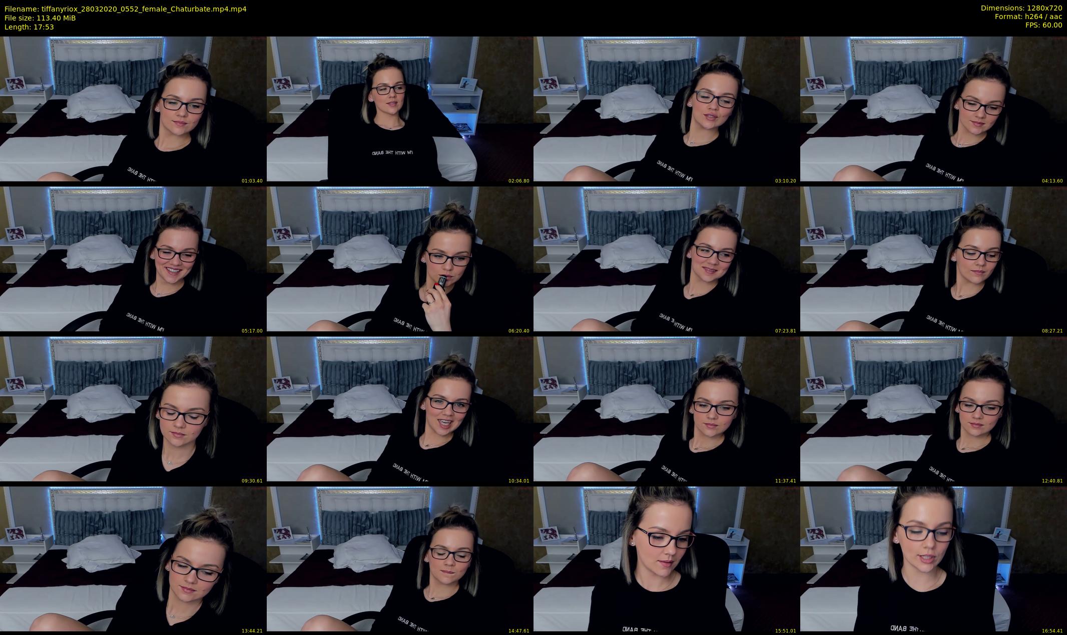 tiffanyriox — 18 minute Chaturbate female cam show recording, 720p, Mar 28, 2020