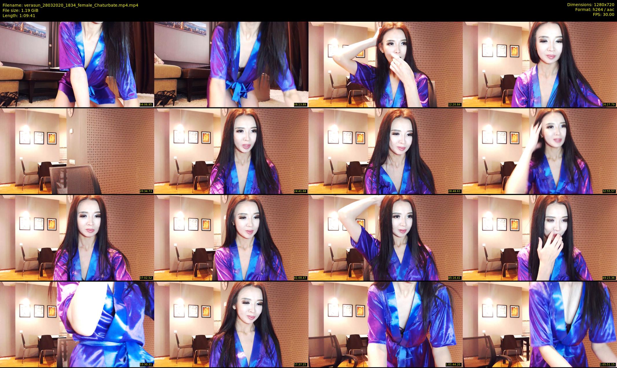 verasun — 70 minute Chaturbate female cam show recording, 720p, Mar 28, 2020