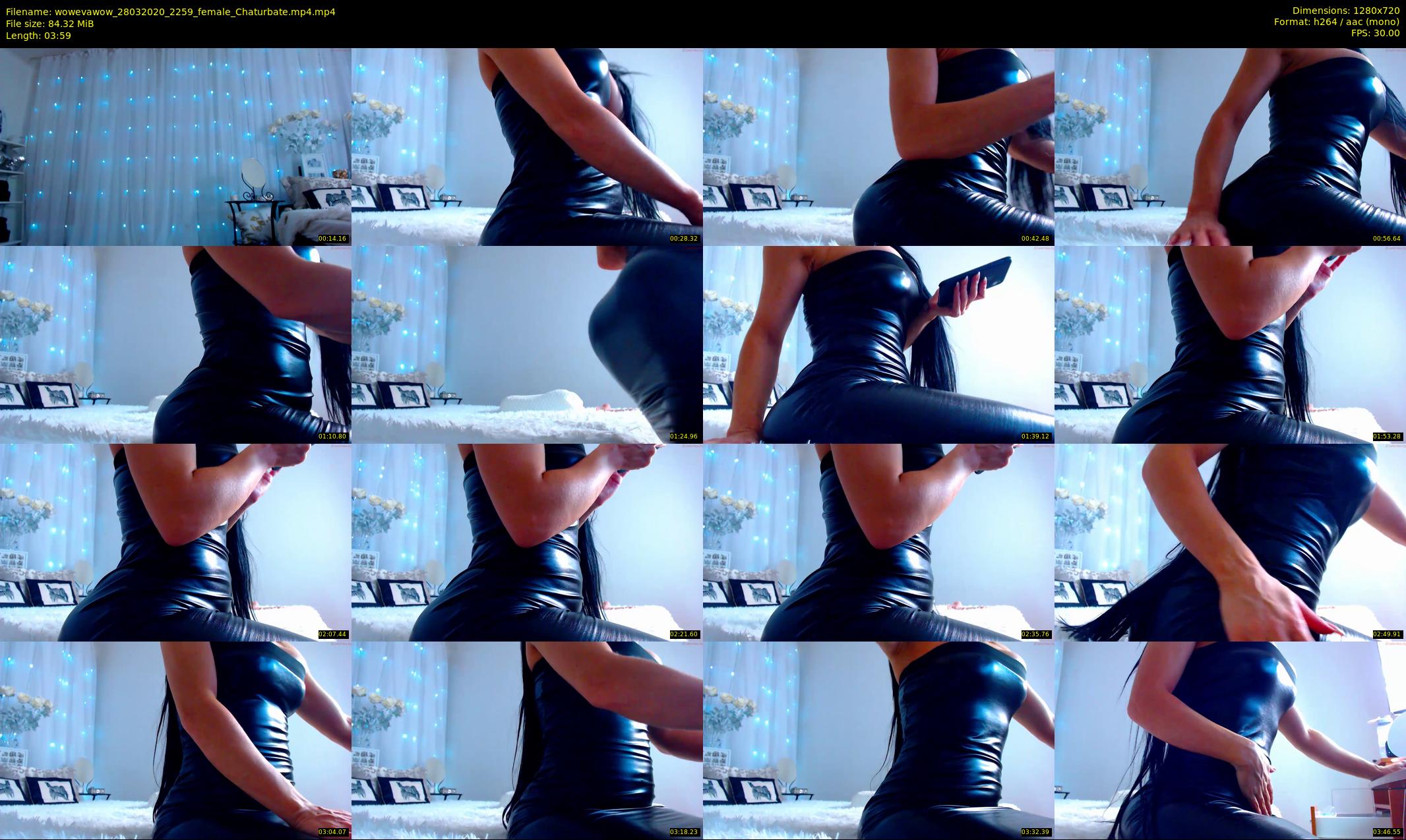 wowevawow — 4 minute Chaturbate female cam show recording, 720p, Mar 28, 2020