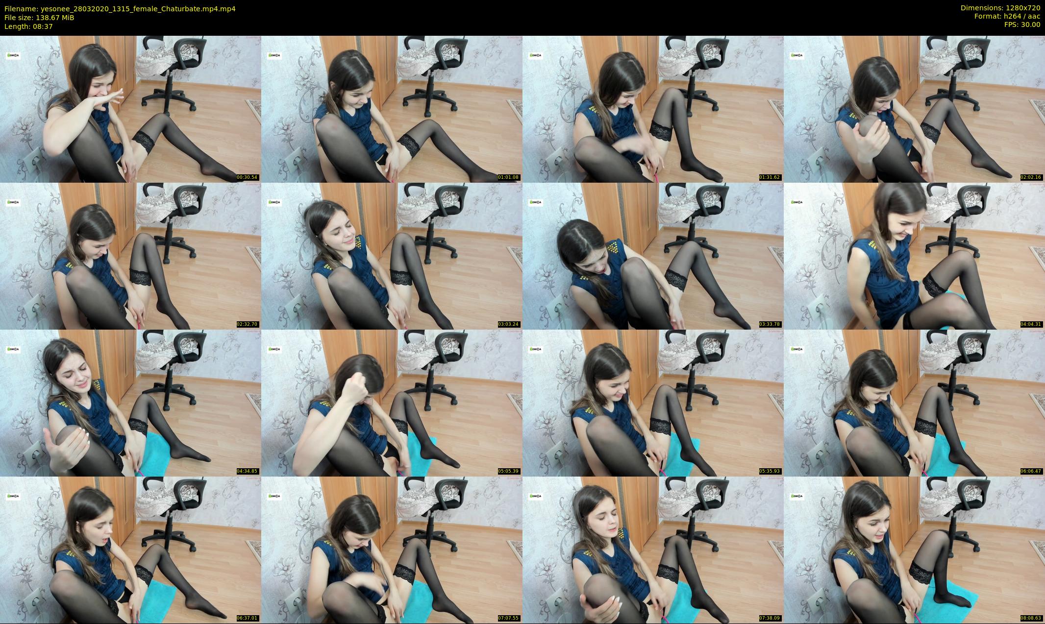 yesonee — 9 minute Chaturbate female cam show recording, 720p, Mar 28, 2020