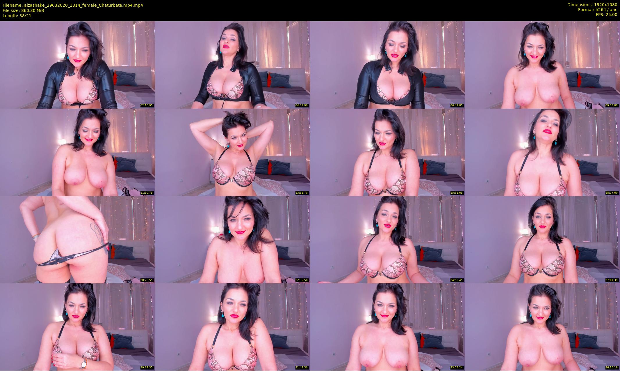 aizashake — 39 minute Chaturbate female cam show recording, 1080p, Mar 29, 2020