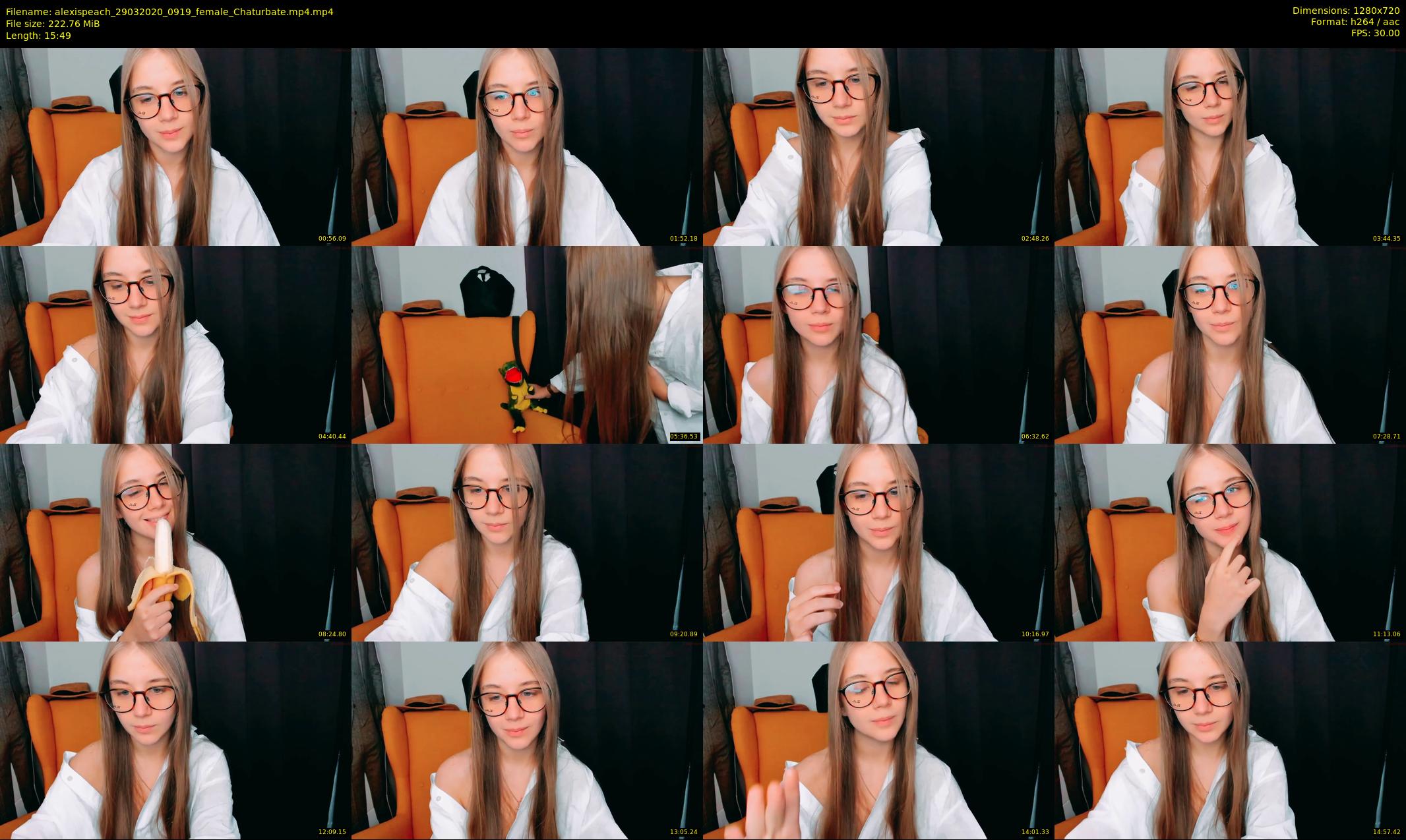 alexispeach — 16 minute Chaturbate female cam show recording, 720p, Mar 29, 2020