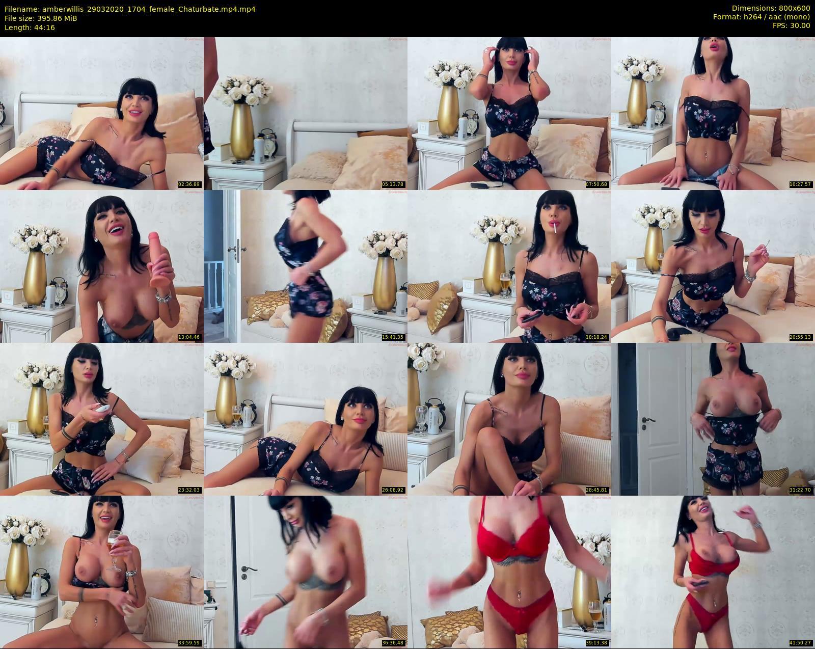 amberwillis — 45 minute Chaturbate female cam show recording, 480p, Mar 29, 2020
