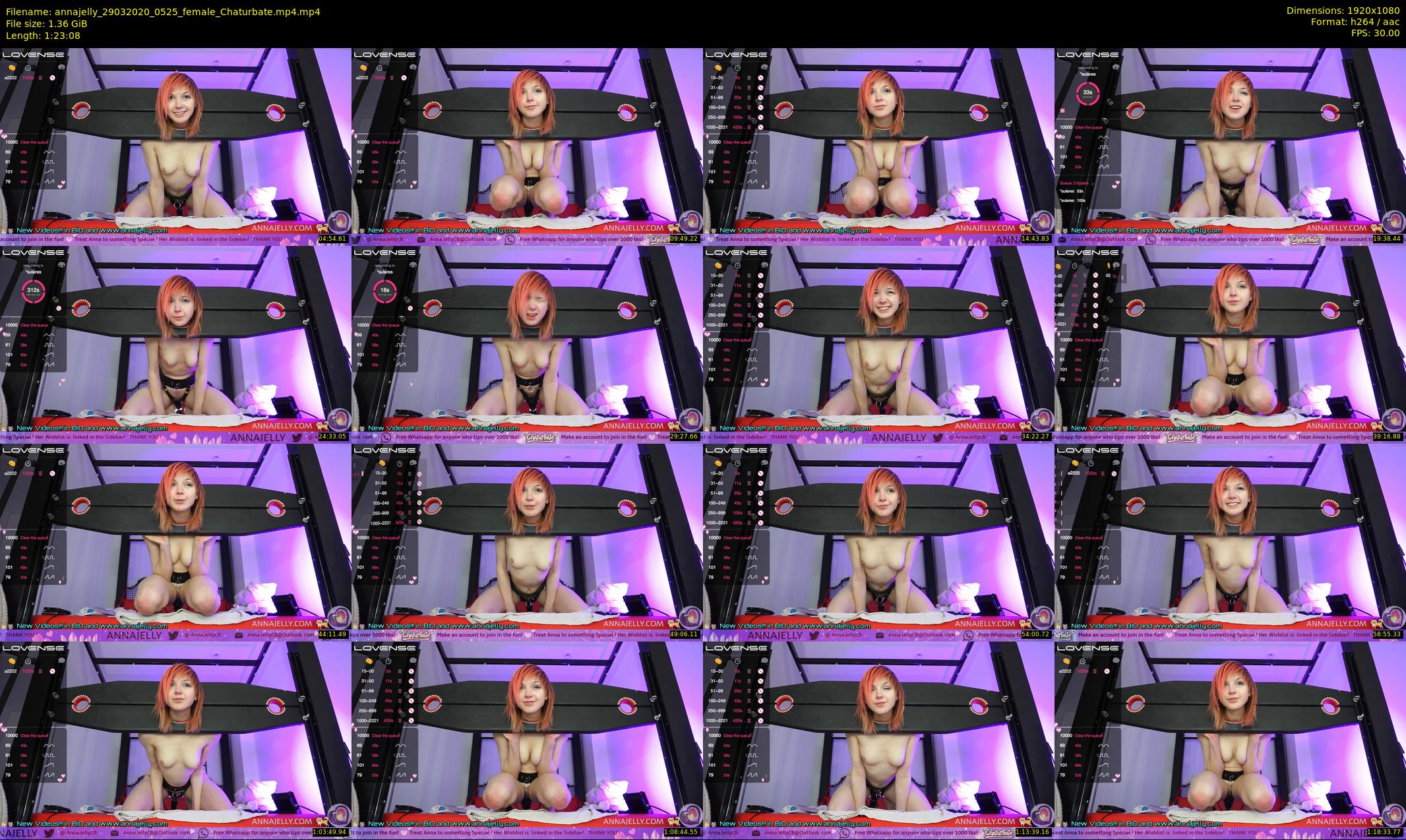 annajelly — 84 minute Chaturbate couple cam show recording, 1080p, Mar 29, 2020