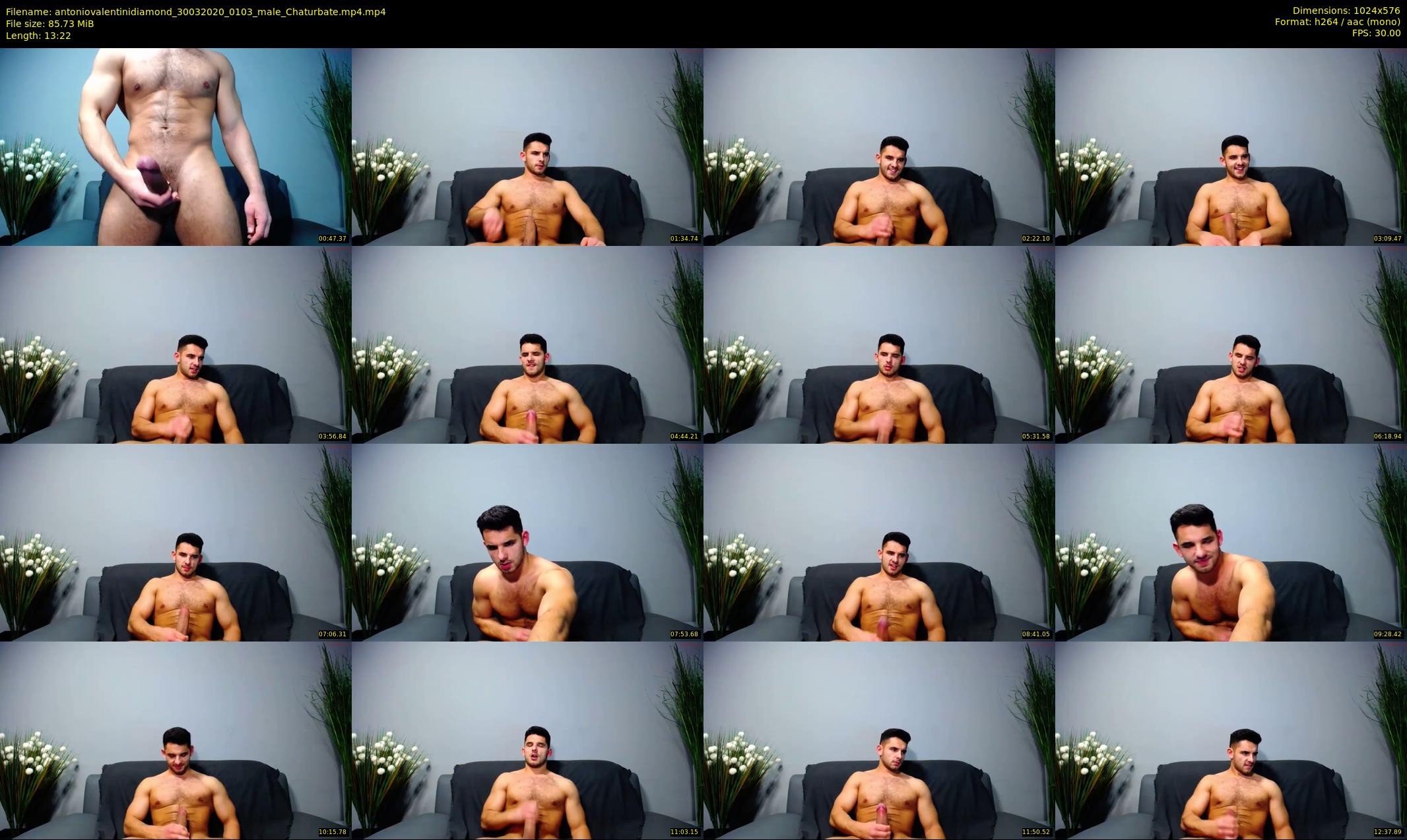 antoniovalentinidiamond — 14 minute Chaturbate male cam show recording, 480p, Mar 30, 2020