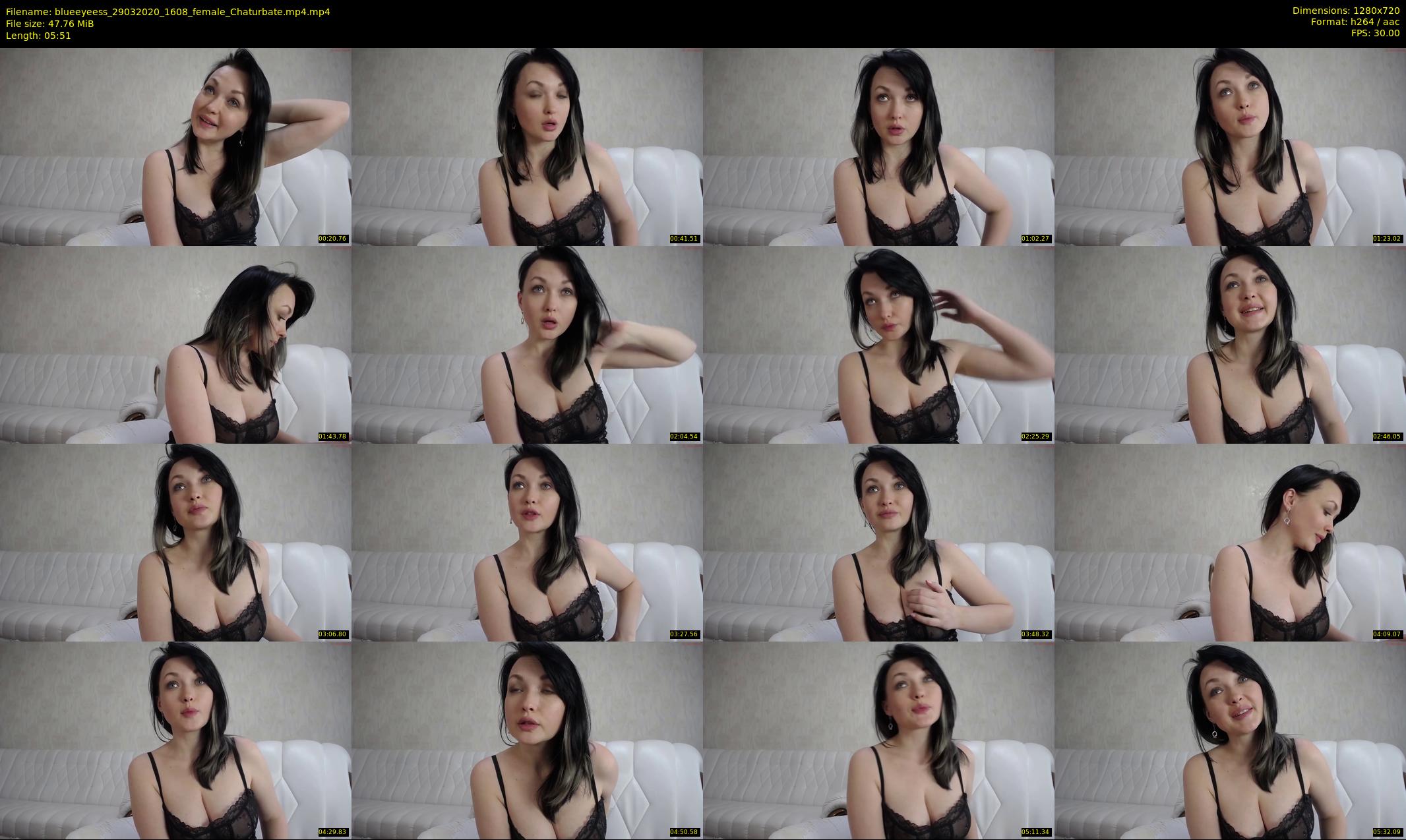 blueeyeess — 6 minute Chaturbate female cam show recording, 720p, Mar 29, 2020