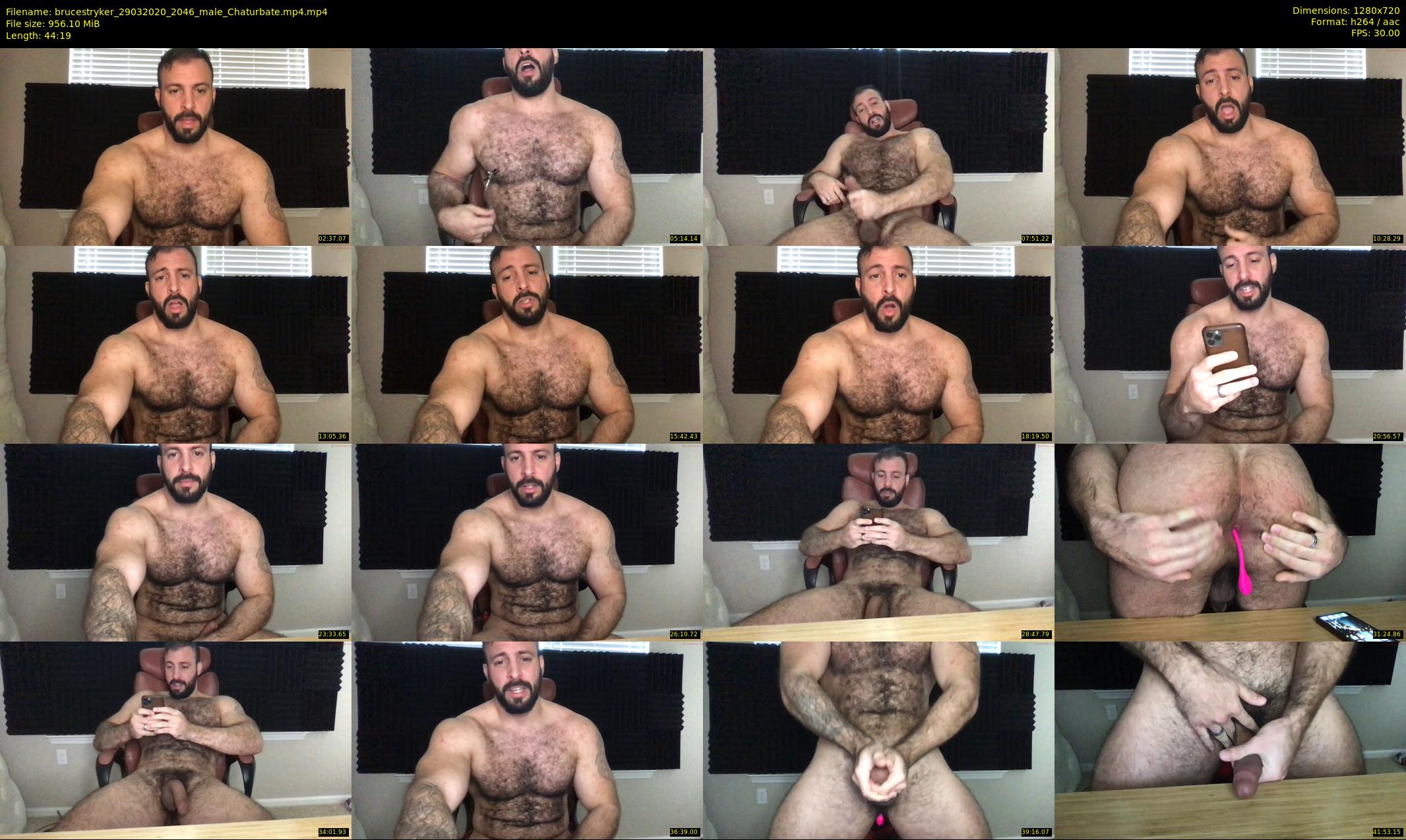 brucestryker — 45 minute Chaturbate male cam show recording, 720p, Mar 29, 2020