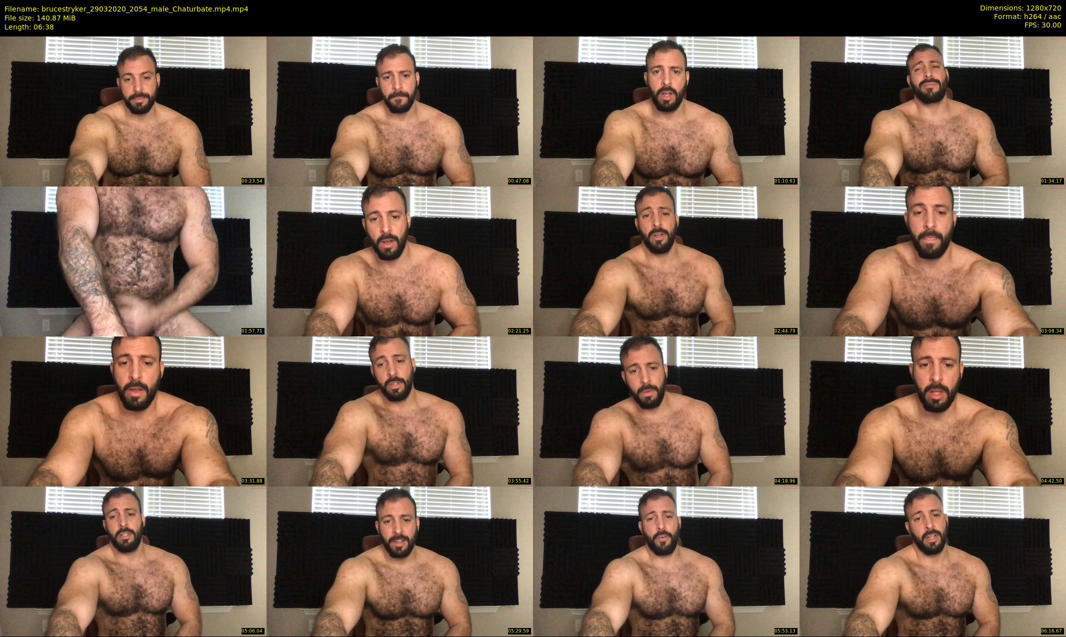 brucestryker — 7 minute Chaturbate male cam show recording, 720p, Mar 29, 2020