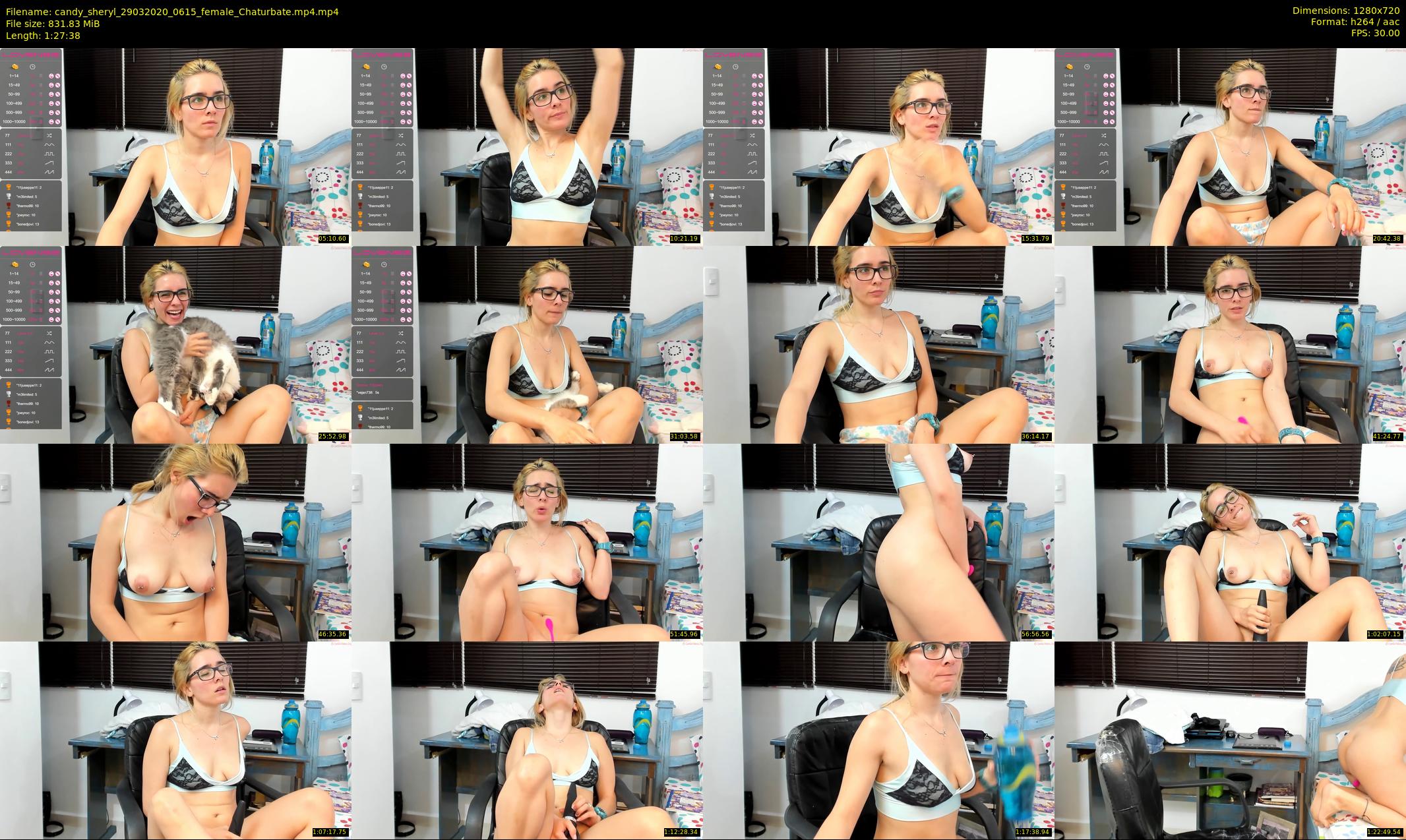 candy_sheryl — 88 minute Chaturbate female cam show recording, 720p, Mar 29, 2020
