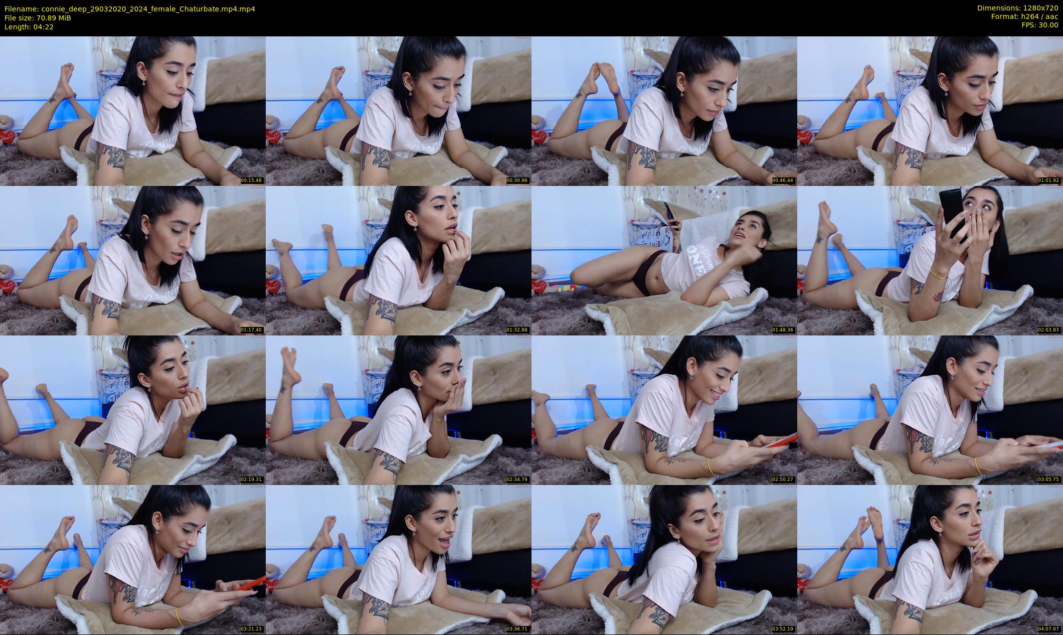 connie_deep — 5 minute Chaturbate female cam show recording, 720p, Mar 29, 2020