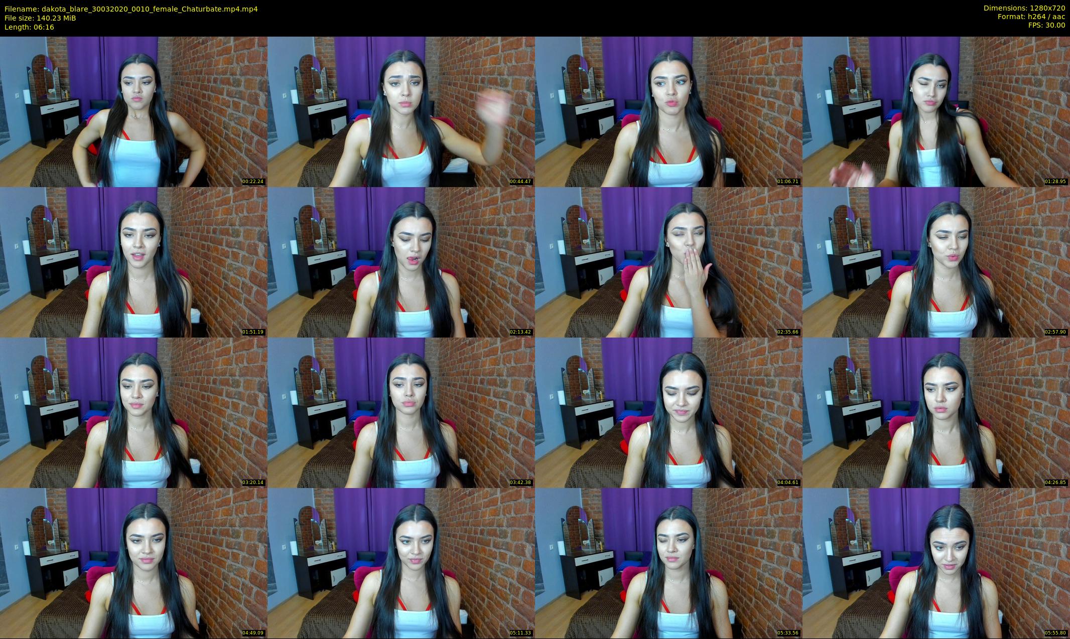 dakota_blare — 7 minute Chaturbate female cam show recording, 720p, Mar 30, 2020
