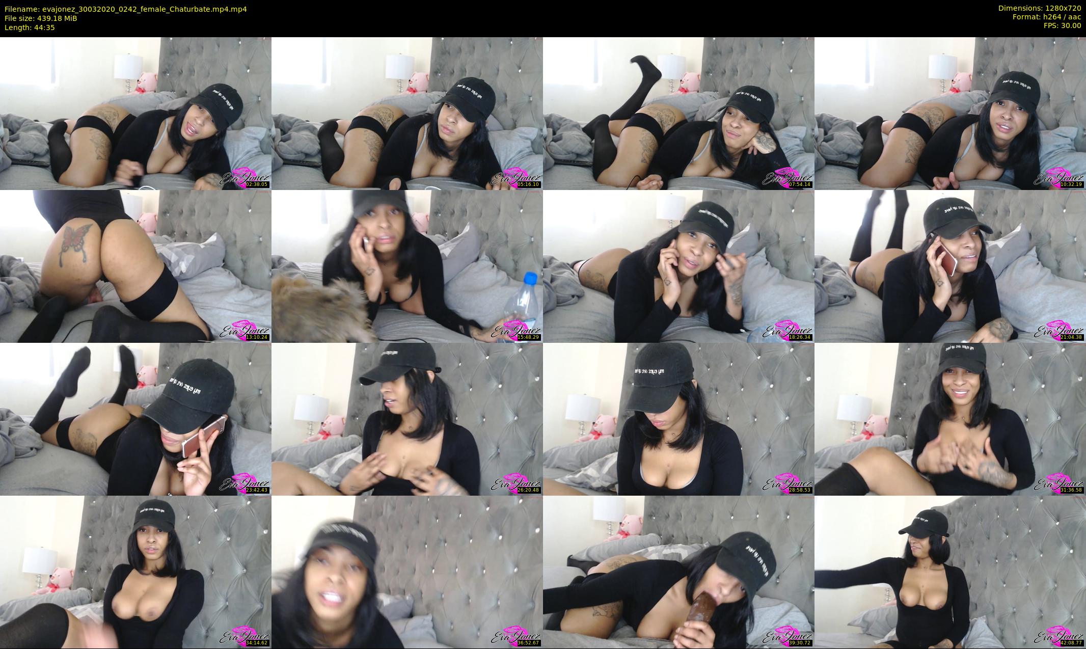 evajonez — 45 minute Chaturbate female cam show recording, 720p, Mar 30, 2020