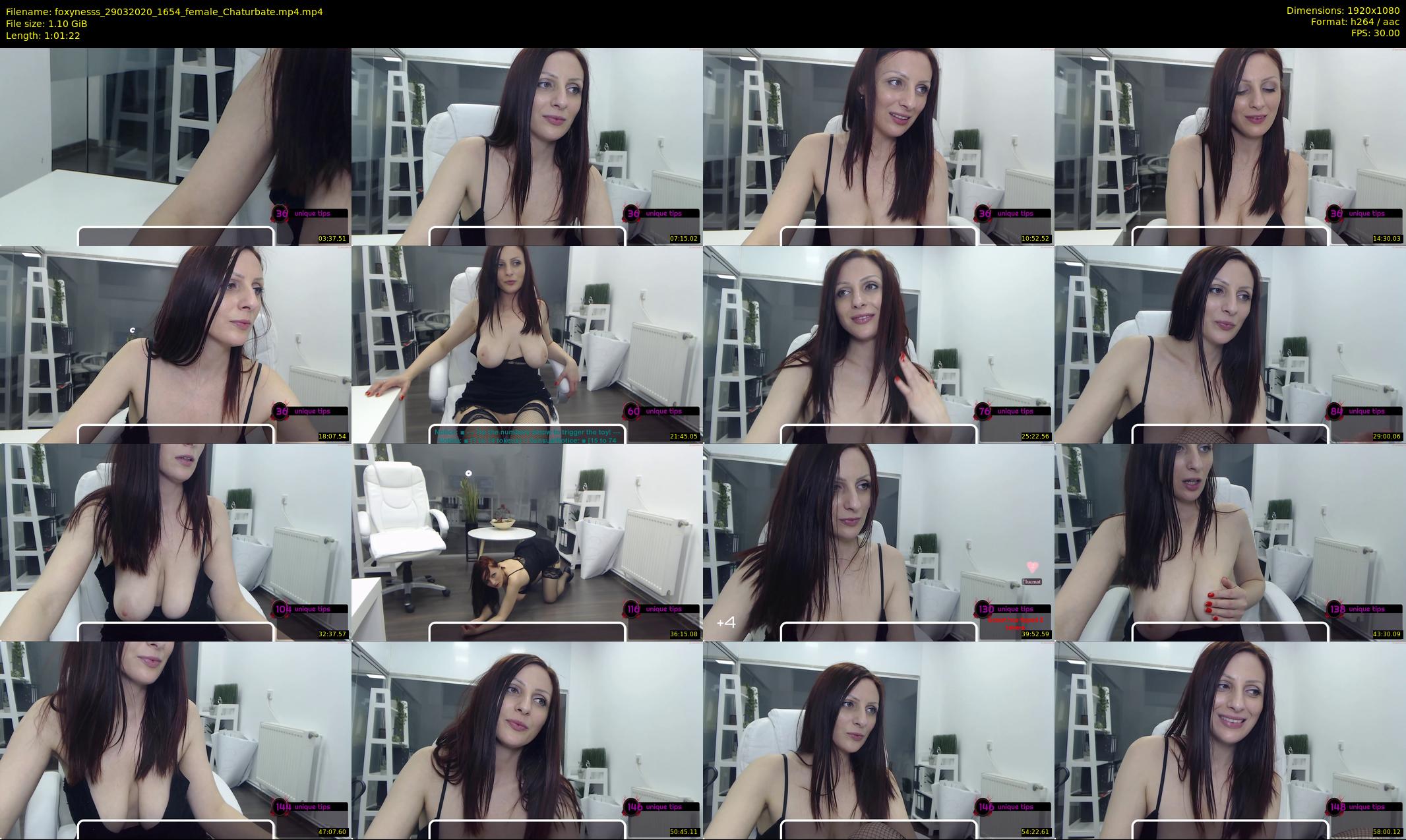 foxynesss — 62 minute Chaturbate female cam show recording, 1080p, Mar 29, 2020