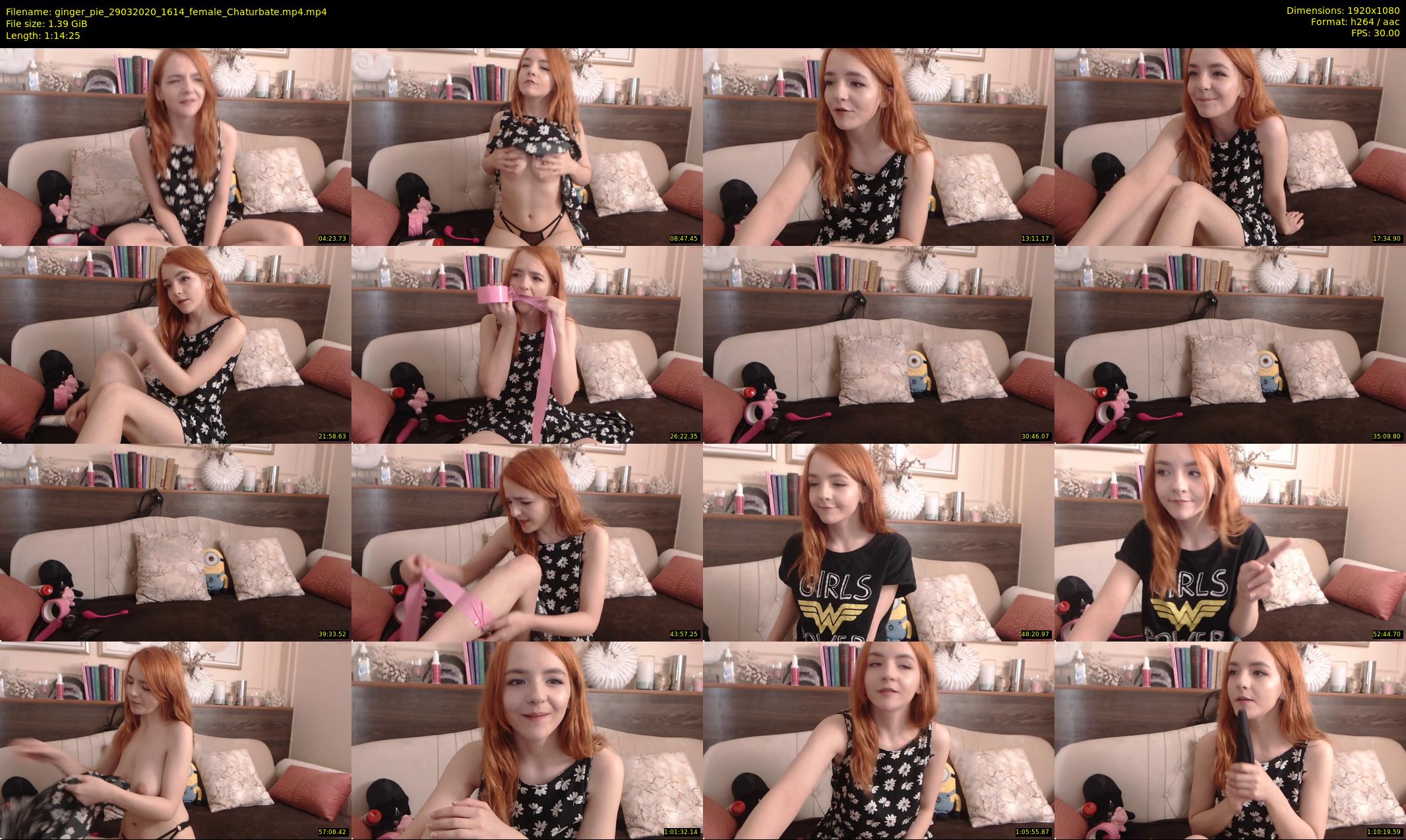 ginger_pie — 75 minute Chaturbate female cam show recording, 1080p, Mar 29, 2020