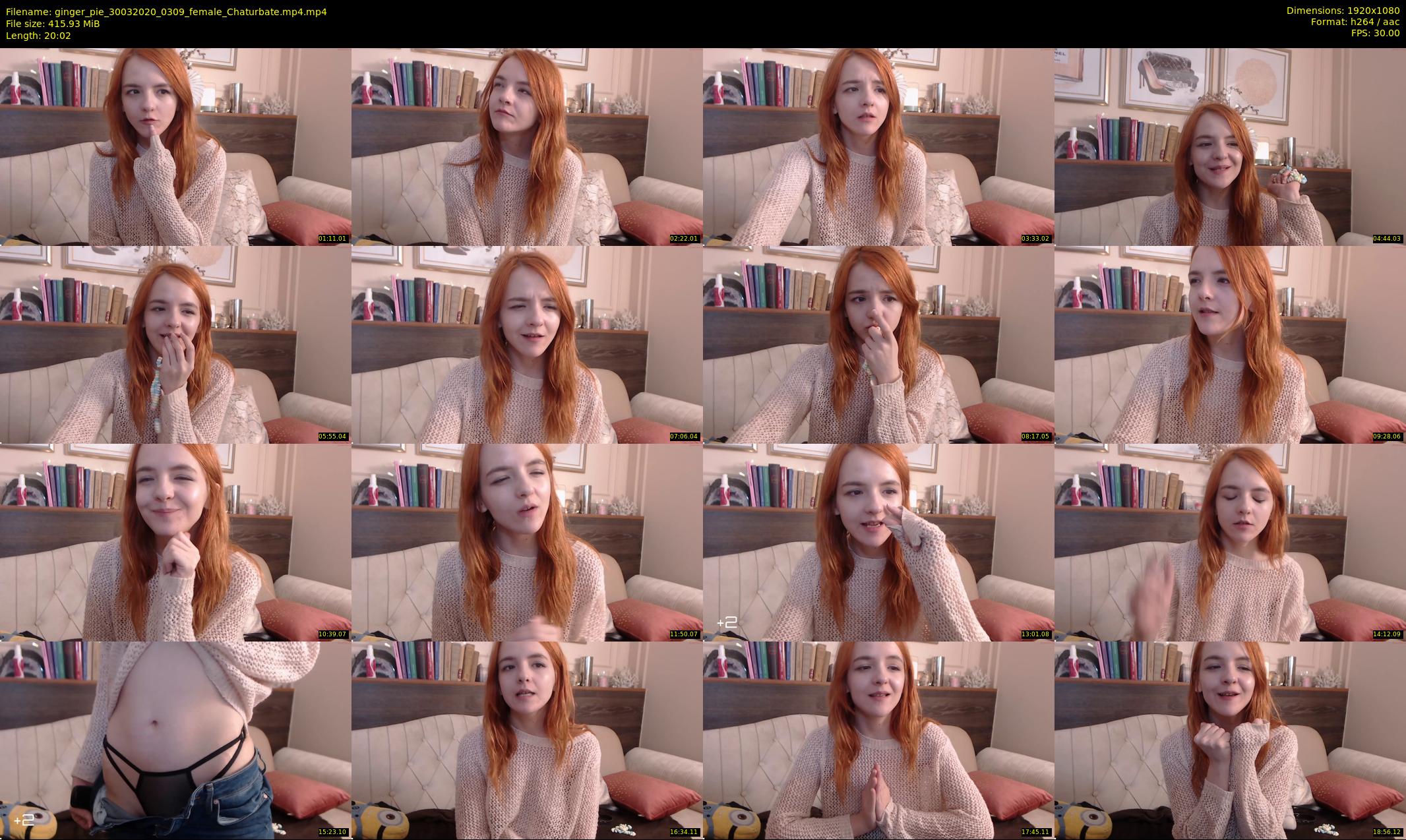 ginger_pie — 21 minute Chaturbate female cam show recording, 1080p, Mar 30, 2020