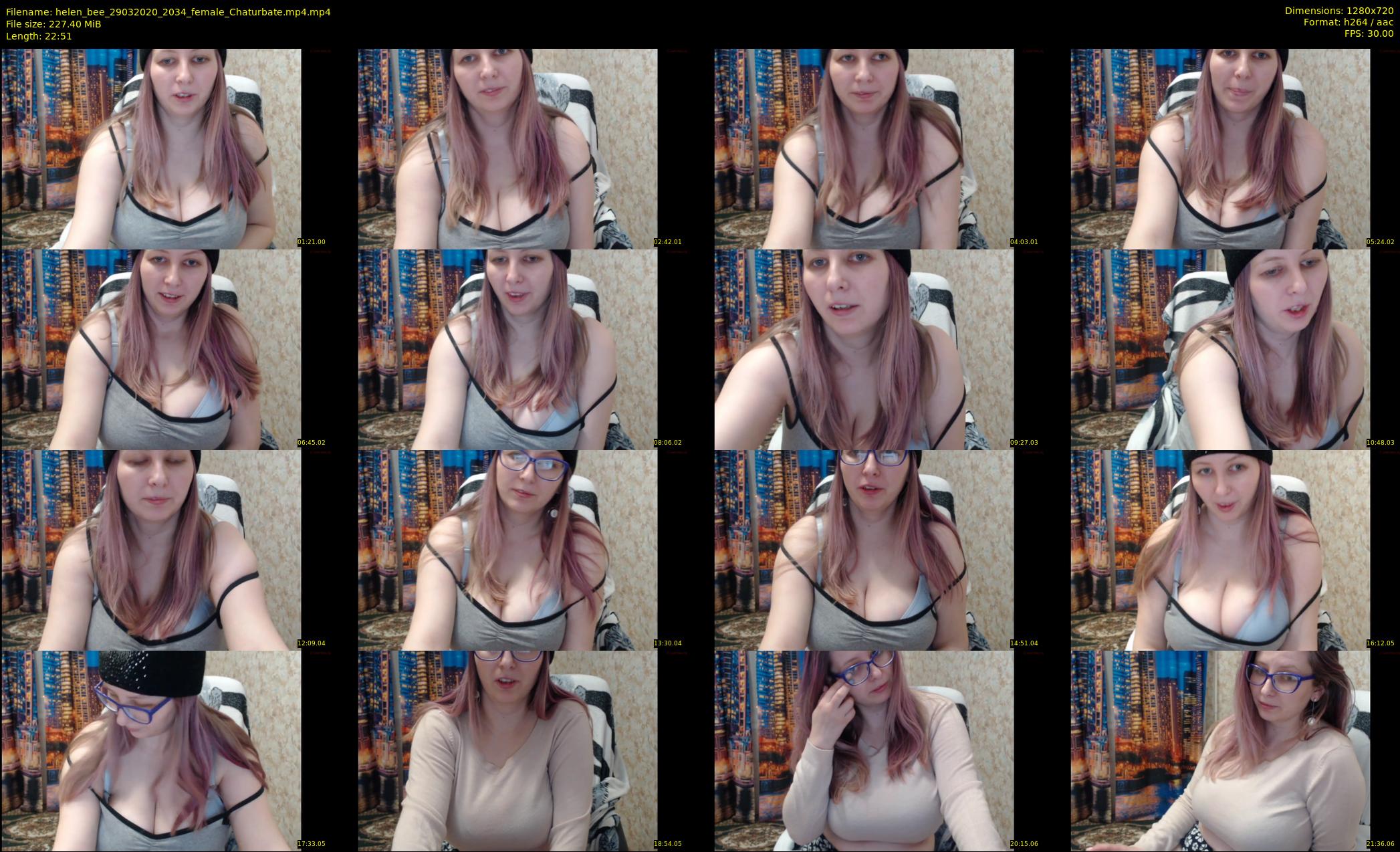 helen_bee — 23 minute Chaturbate female cam show recording, 720p, Mar 29, 2020