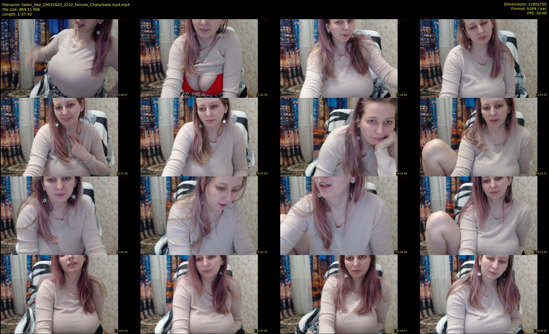 helen_bee — 98 minute Chaturbate female cam show recording, 720p, Mar 29, 2020