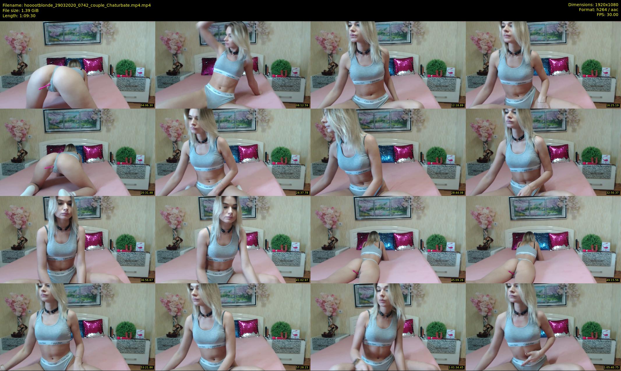 hooootblonde — 70 minute Chaturbate female cam show recording, 1080p, Mar 29, 2020