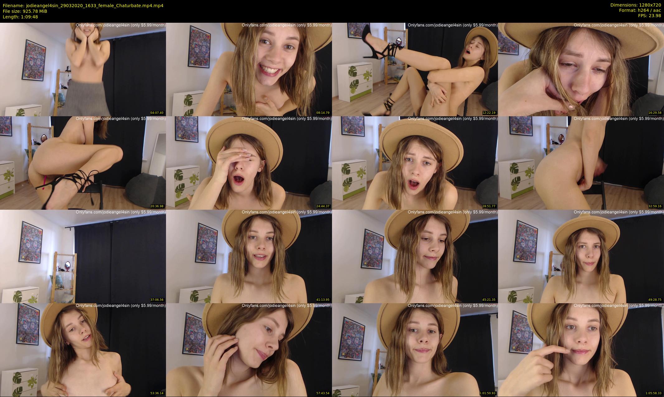 jodieangel4sin — 70 minute Chaturbate female cam show recording, 720p, Mar 29, 2020