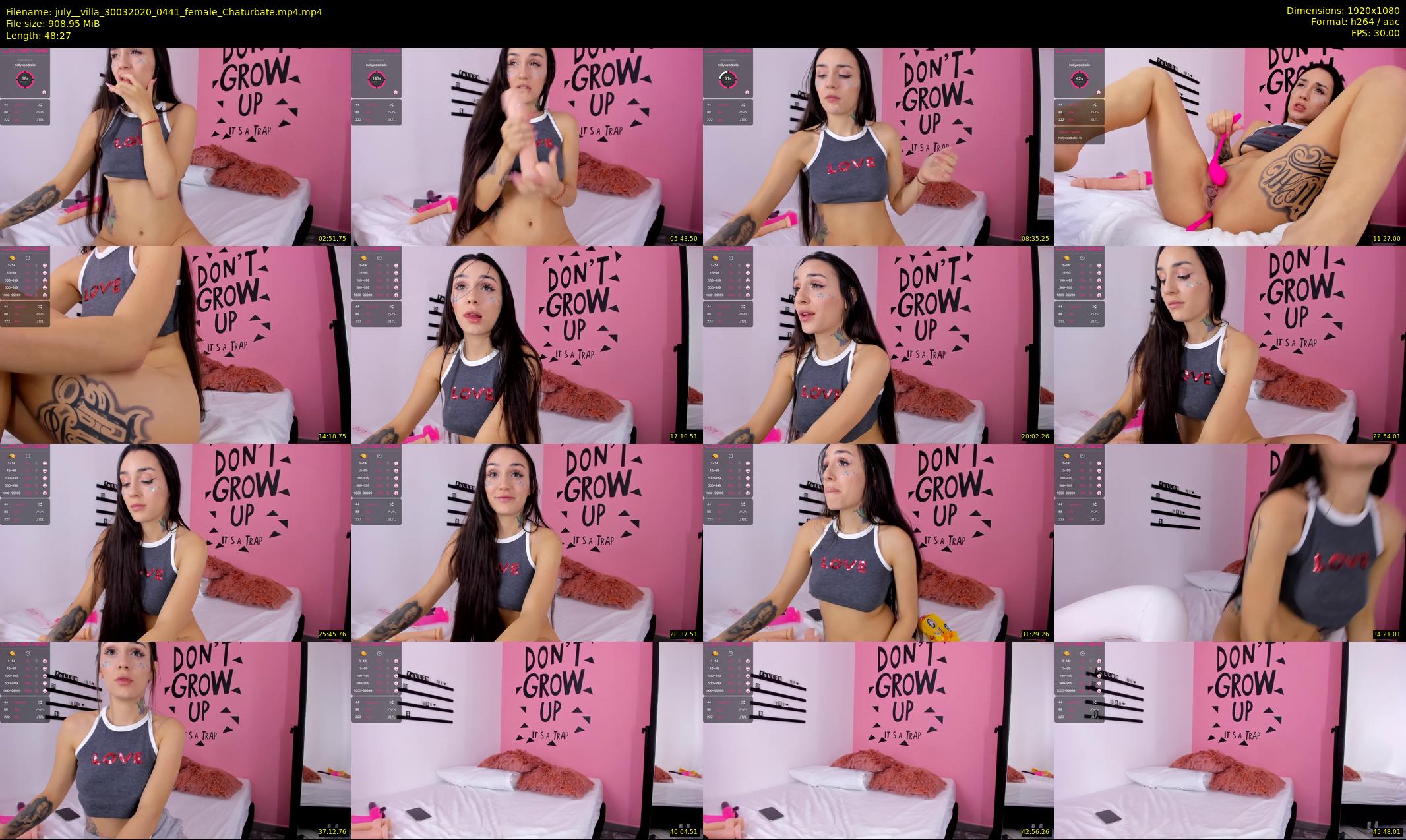 july__villa — 49 minute Chaturbate female cam show recording, 1080p, Mar 30, 2020
