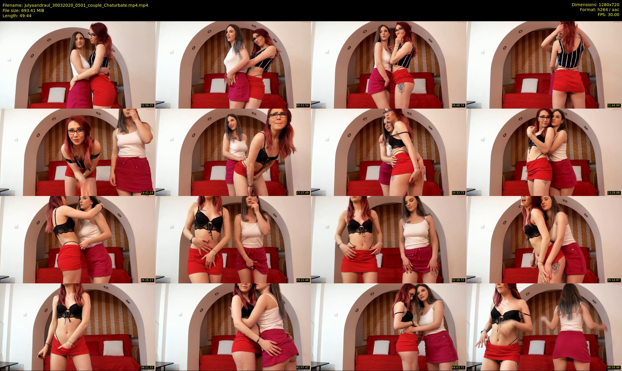julyaandraul — 50 minute Chaturbate couple cam show recording, 720p, Mar 30, 2020