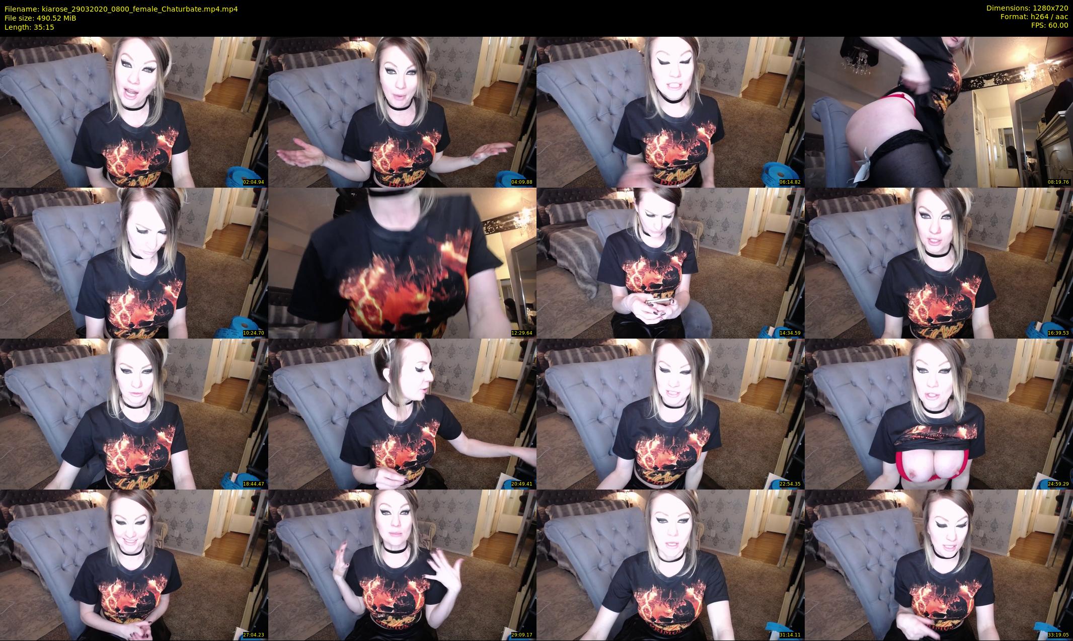 kiarose — 36 minute Chaturbate female cam show recording, 720p, Mar 29, 2020
